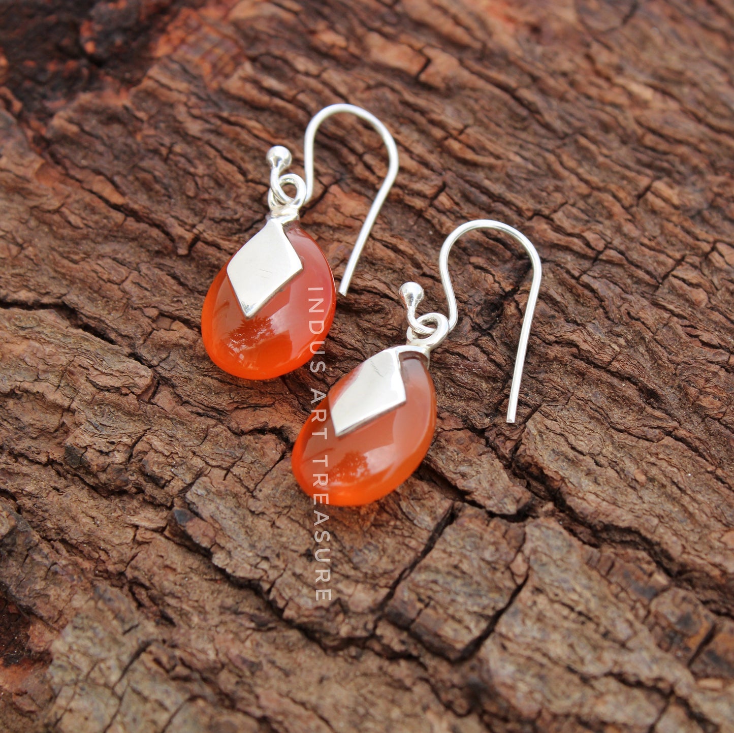 Carnelian Drop Earrings
