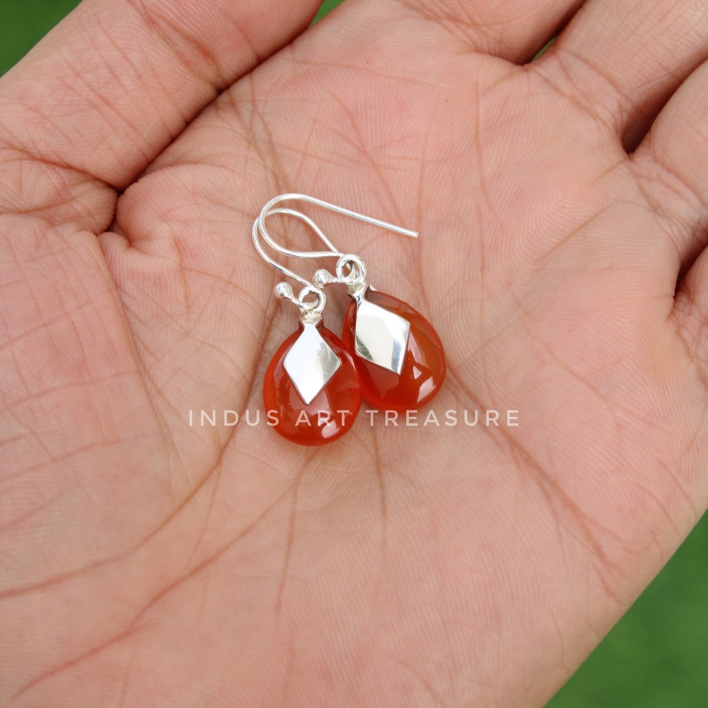 Carnelian Drop Earrings