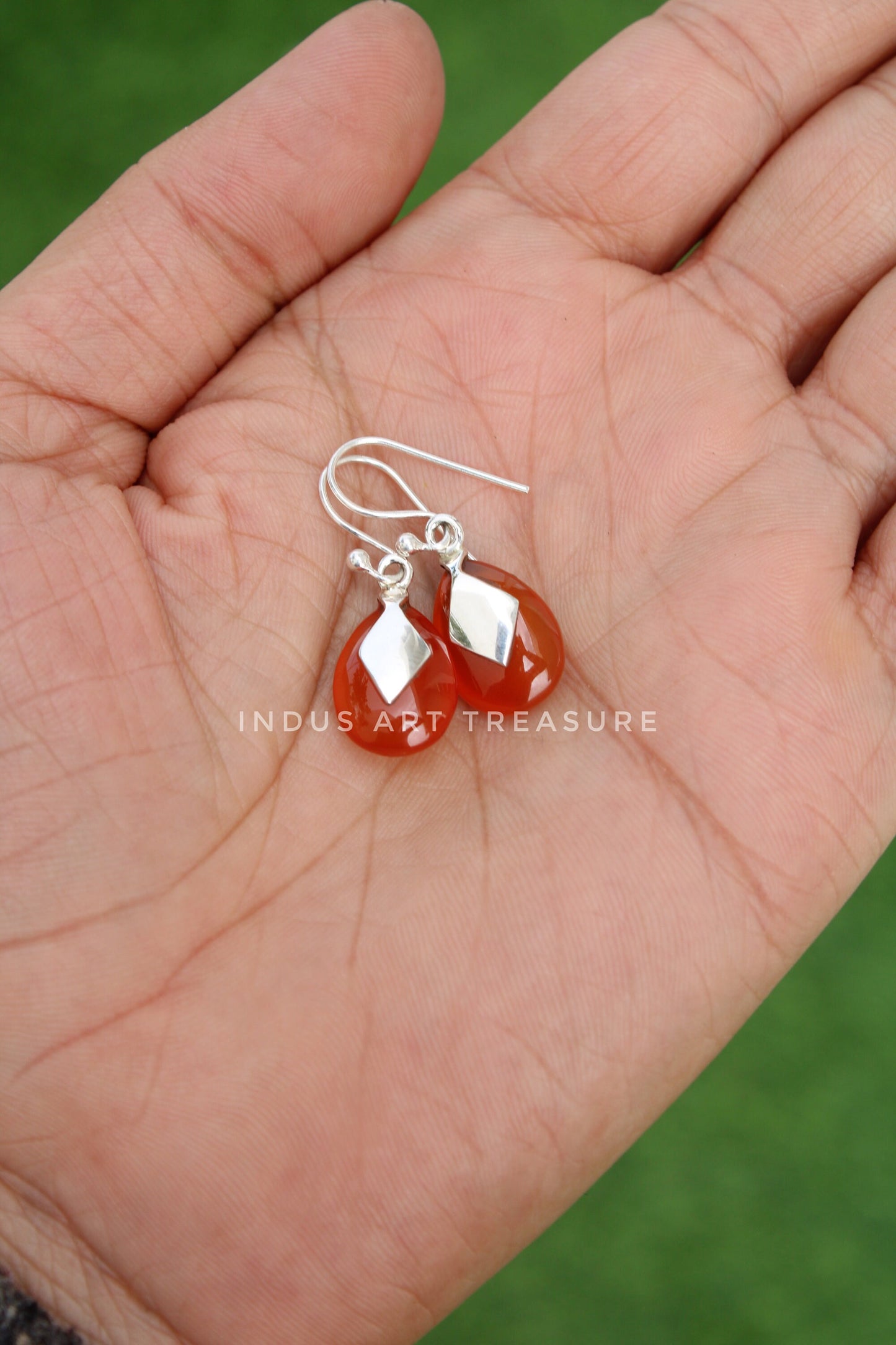 Carnelian Drop Earrings