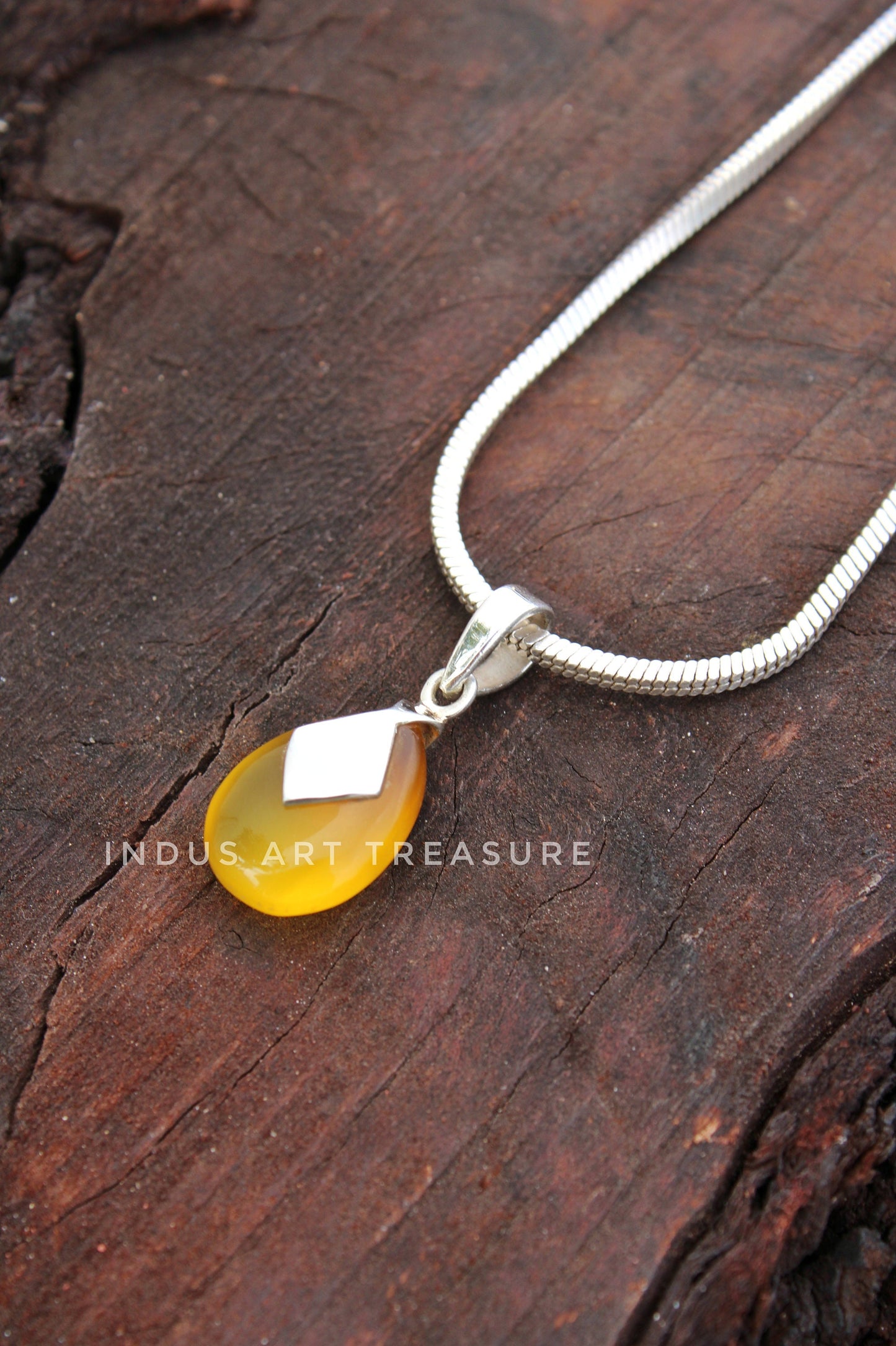 Yellow Onyx Pendant