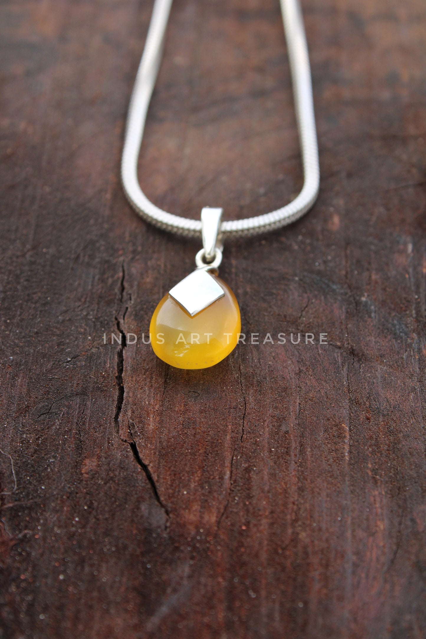 Yellow Onyx Pendant