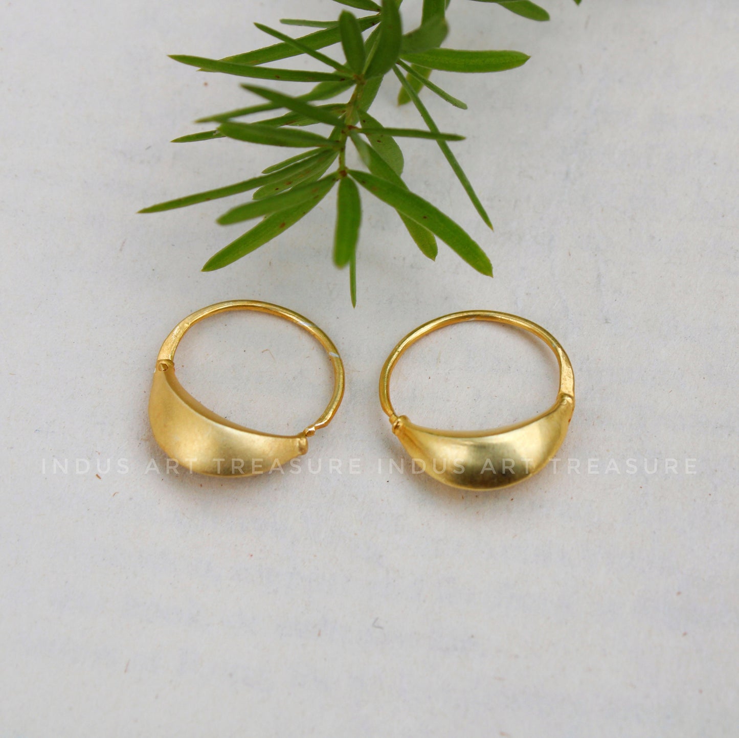 18k Gold Plated Chunky Gold Hoop Earrings