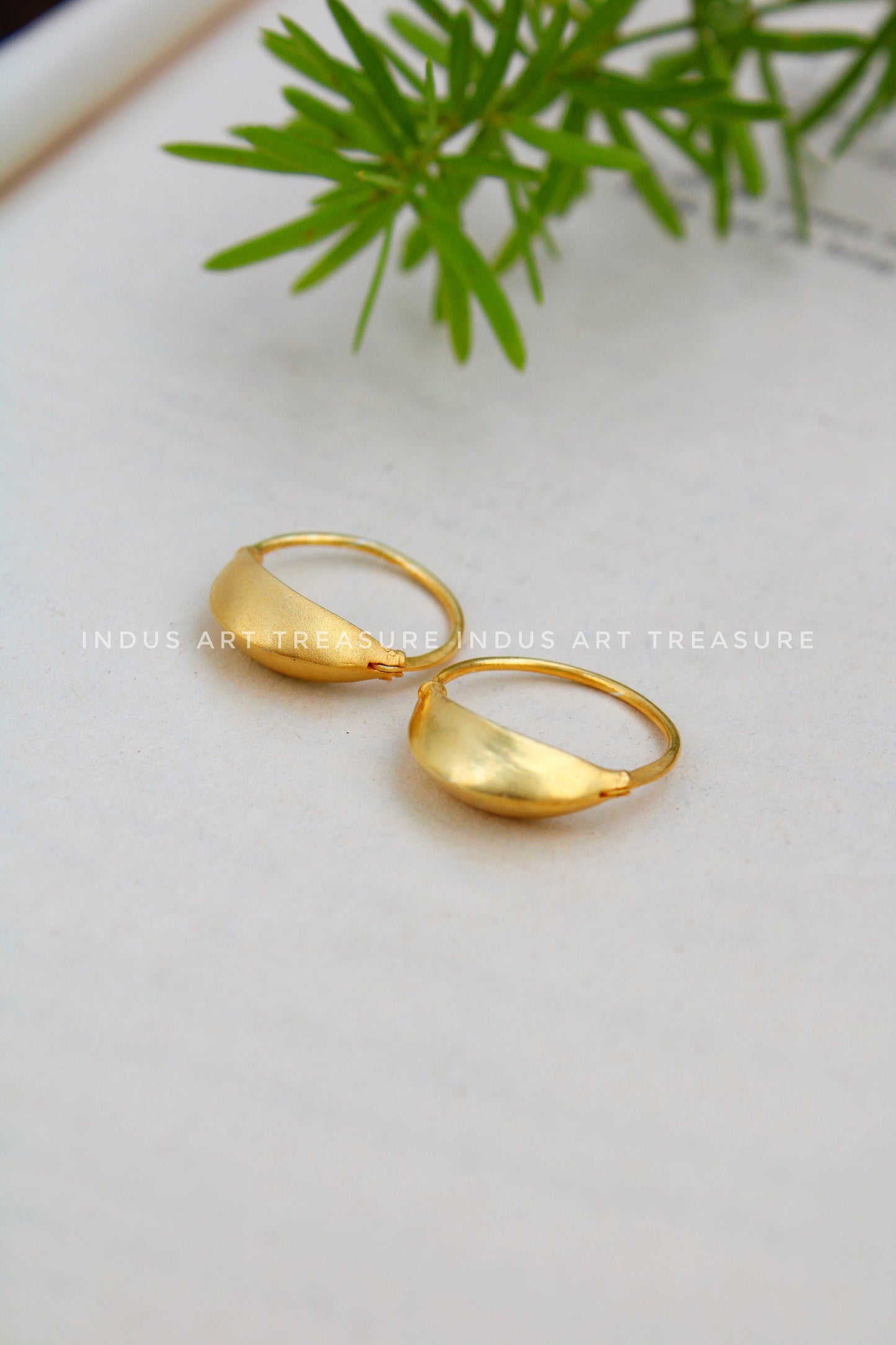 18k Gold Plated Chunky Gold Hoop Earrings