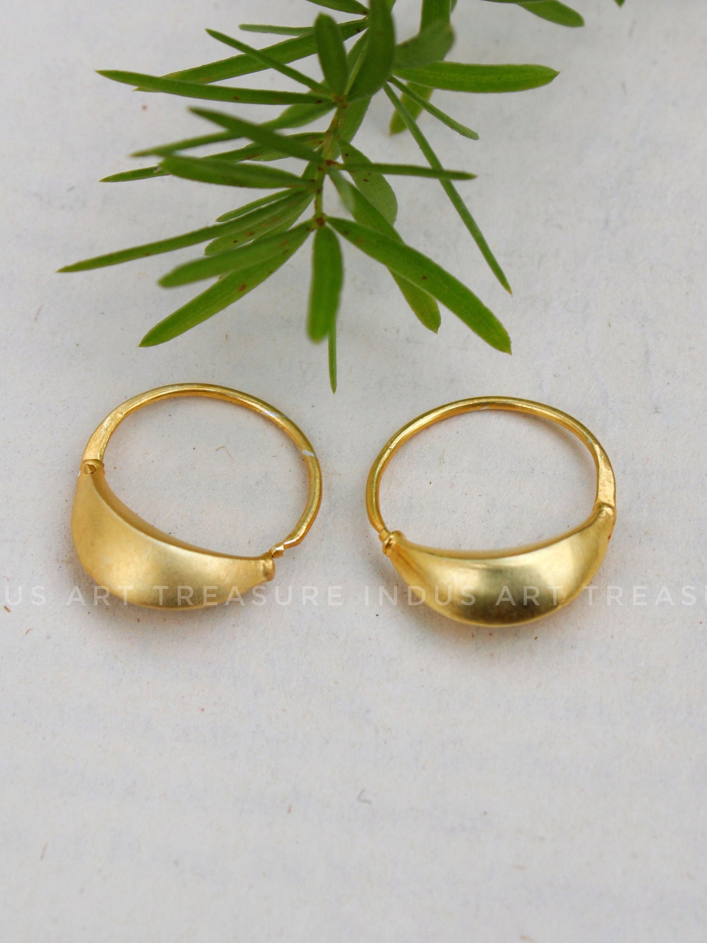 18k Gold Plated Chunky Gold Hoop Earrings