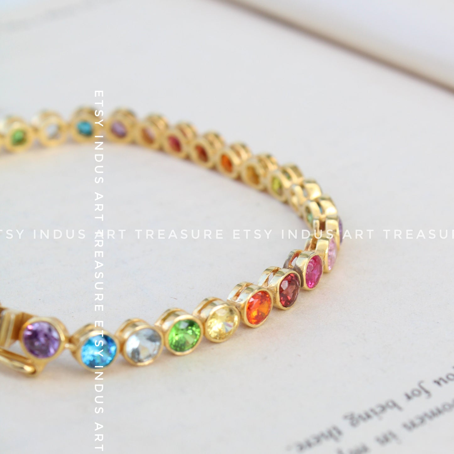 14K Gold Birthstone Bracelets, Personalized Gifts, Multi Birthstone Bracelets, Gemstone Chain Bracelet, Anniversary Gifts, Wedding Jewelry