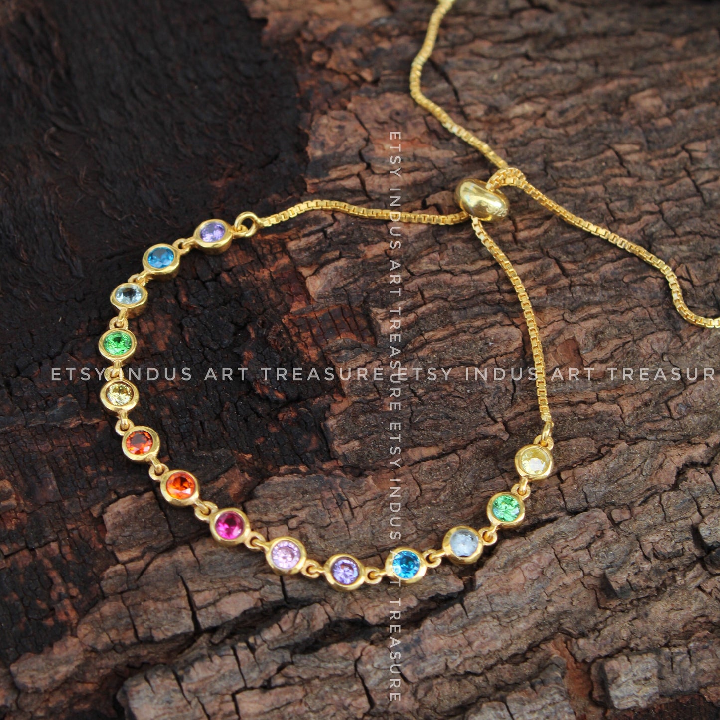 14K Gold Birthstone Bracelets, Personalized Gifts, Multi Birthstone Bracelets, Gemstone Chain Bracelet, Anniversary Gifts, Wedding Jewelry