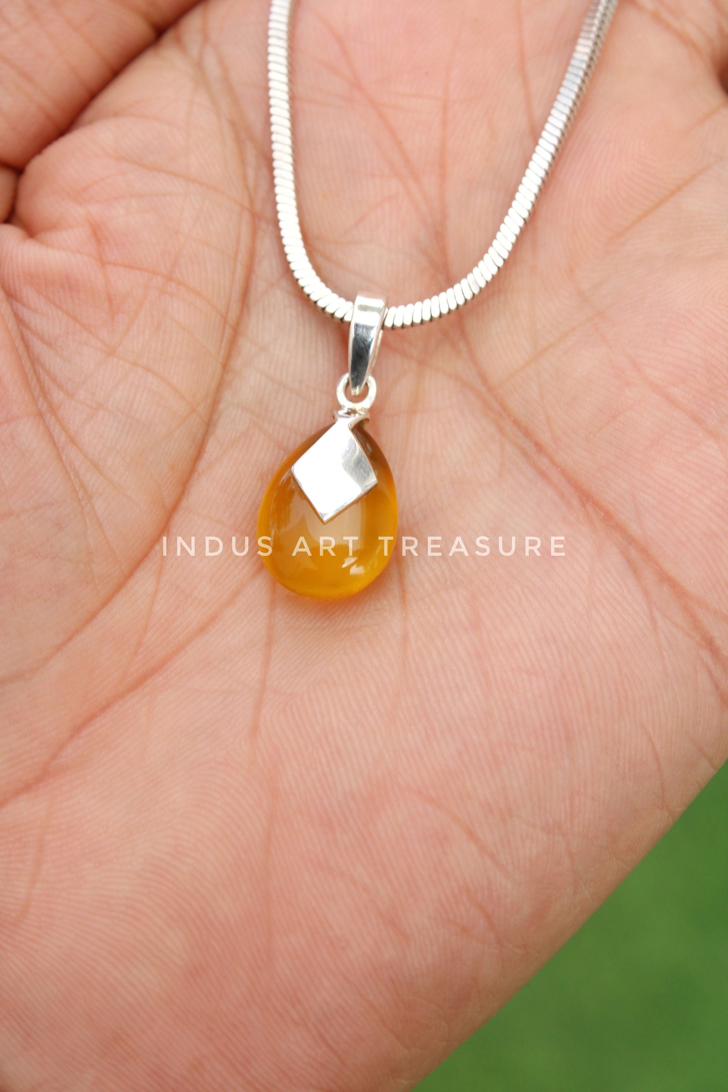 Yellow Onyx Pendant