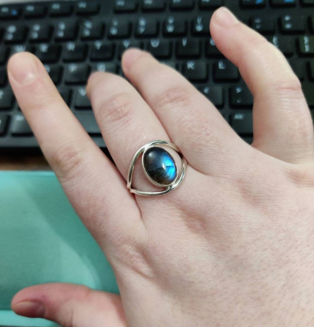 Blue Labradorite Ring