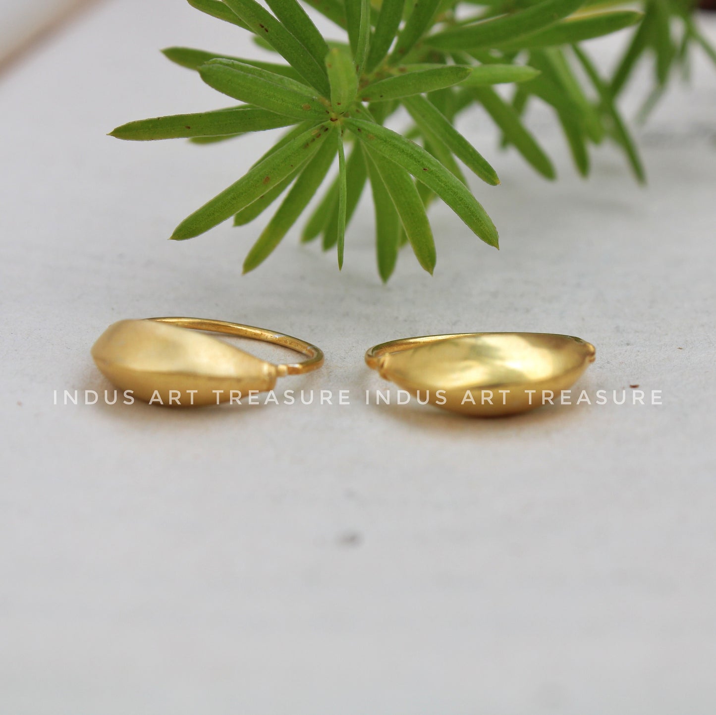 18k Gold Plated Chunky Gold Hoop Earrings