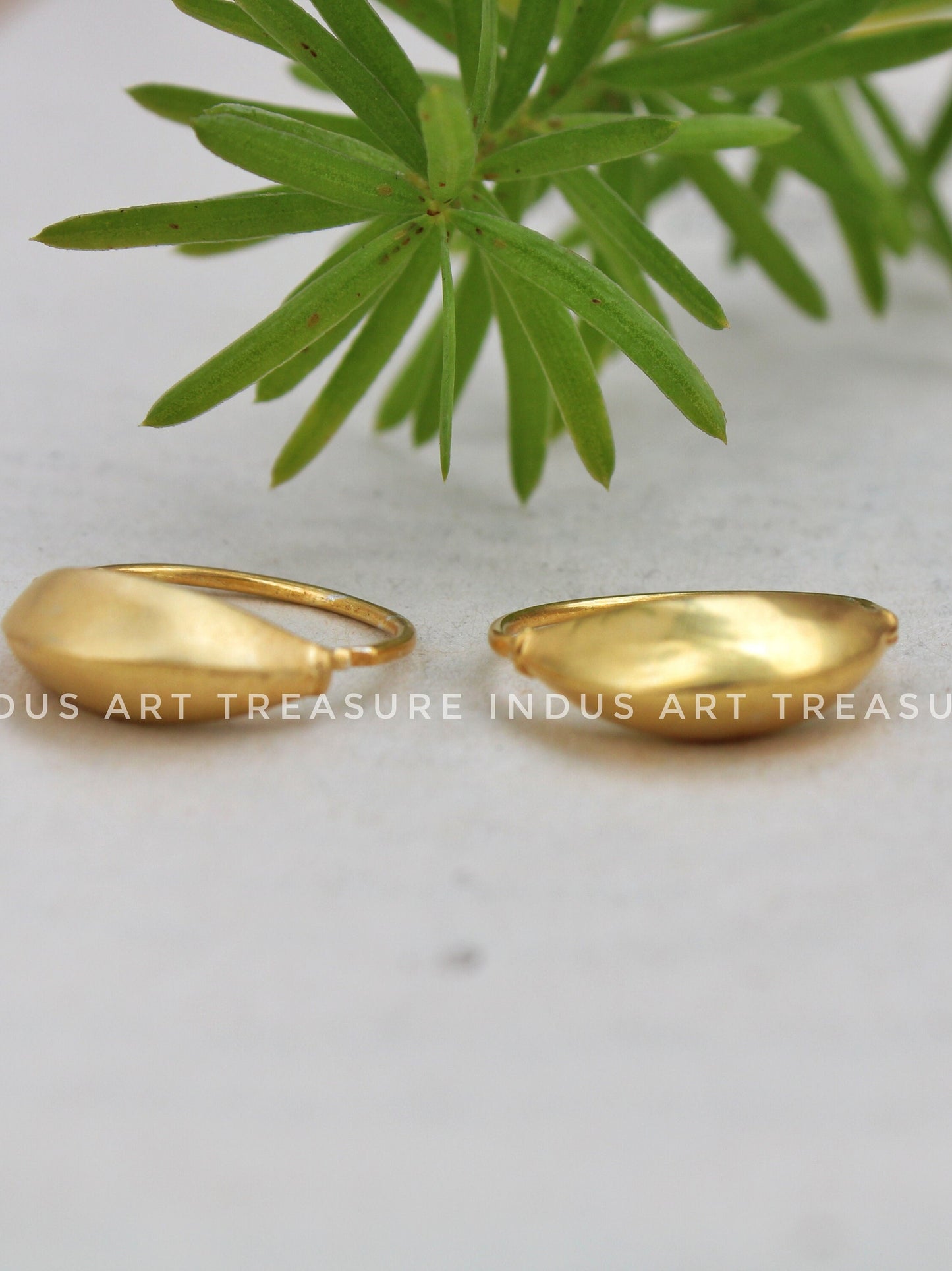 18k Gold Plated Chunky Gold Hoop Earrings