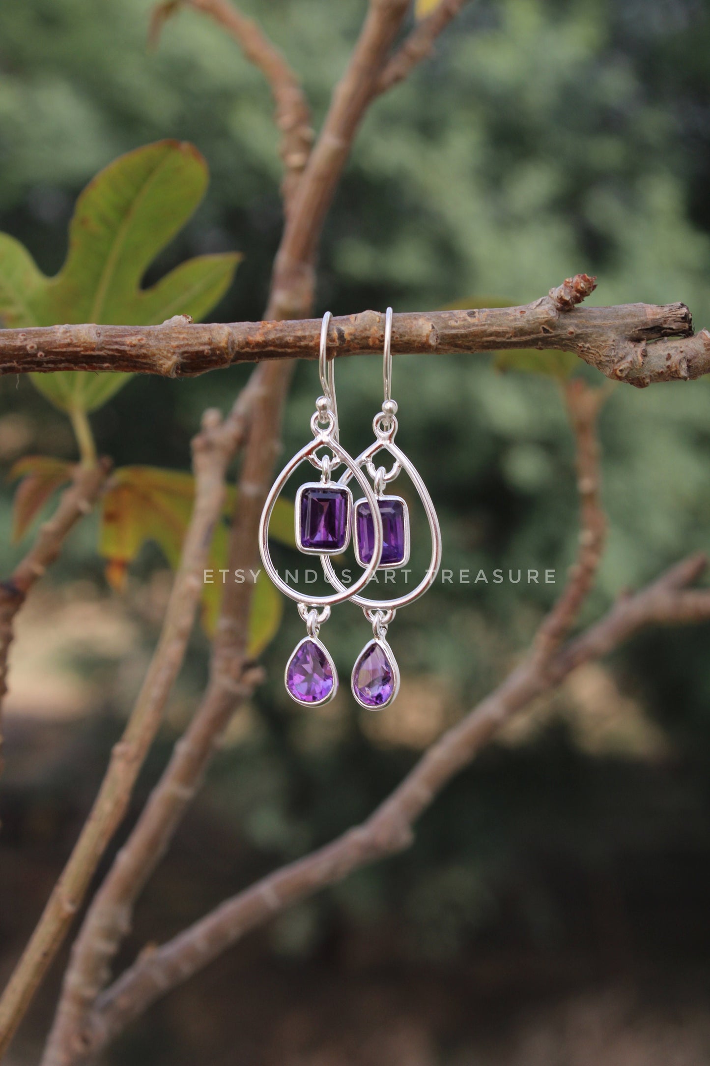 Amethyst Dangling Earrings