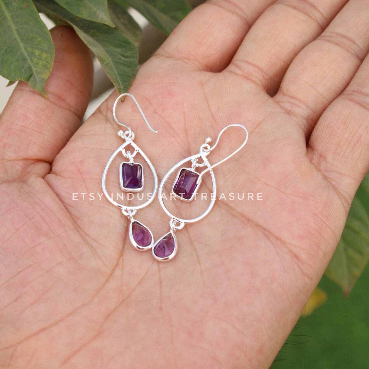 Amethyst Dangling Earrings