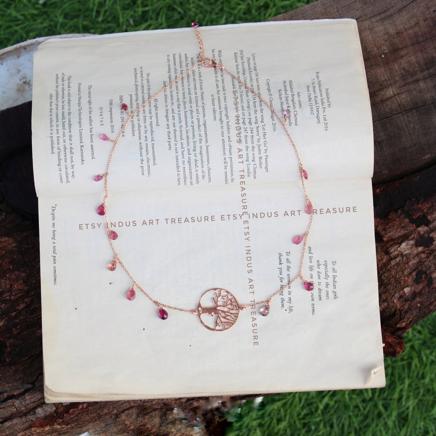 Butterfly Rose Gold Necklace