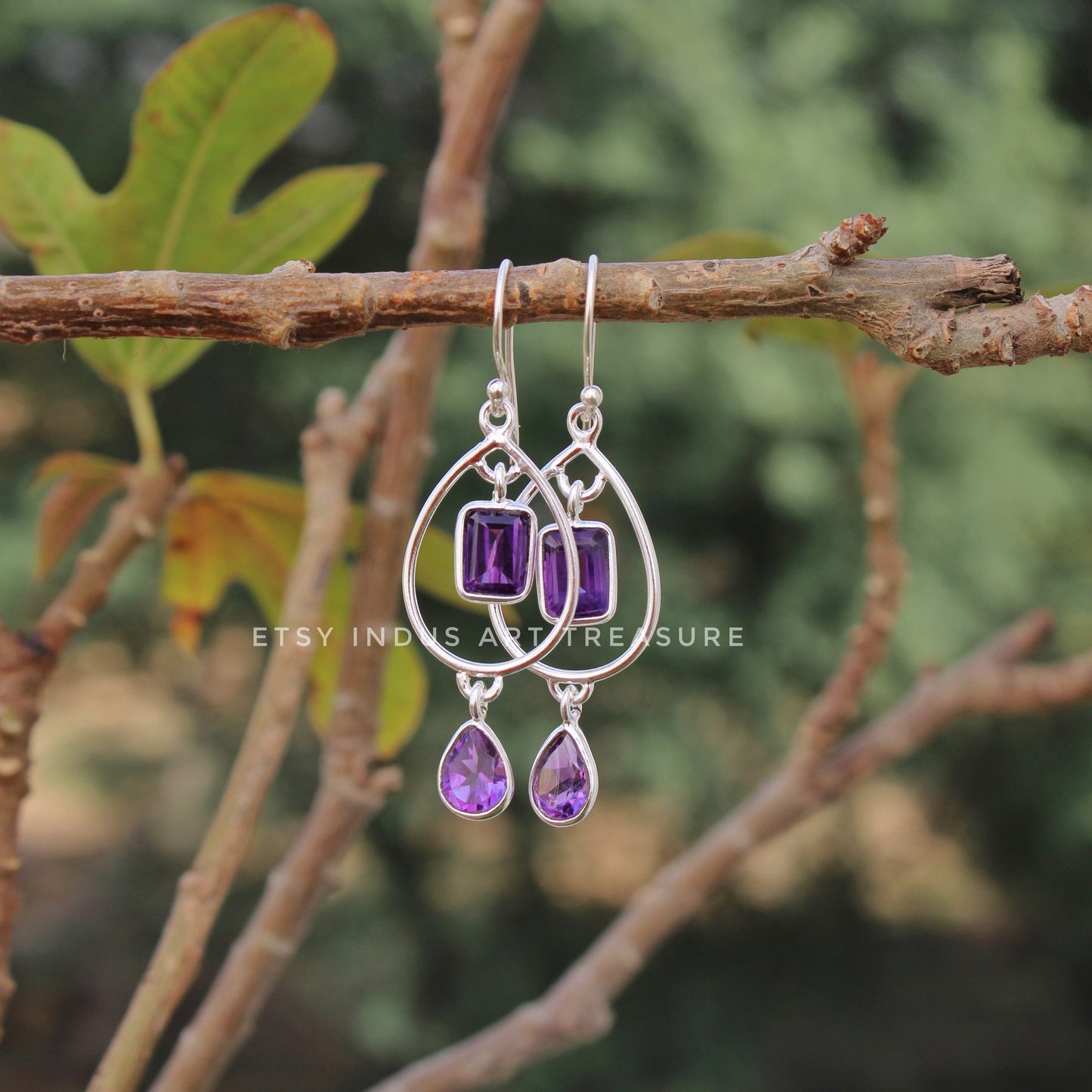 Amethyst Dangling Earrings