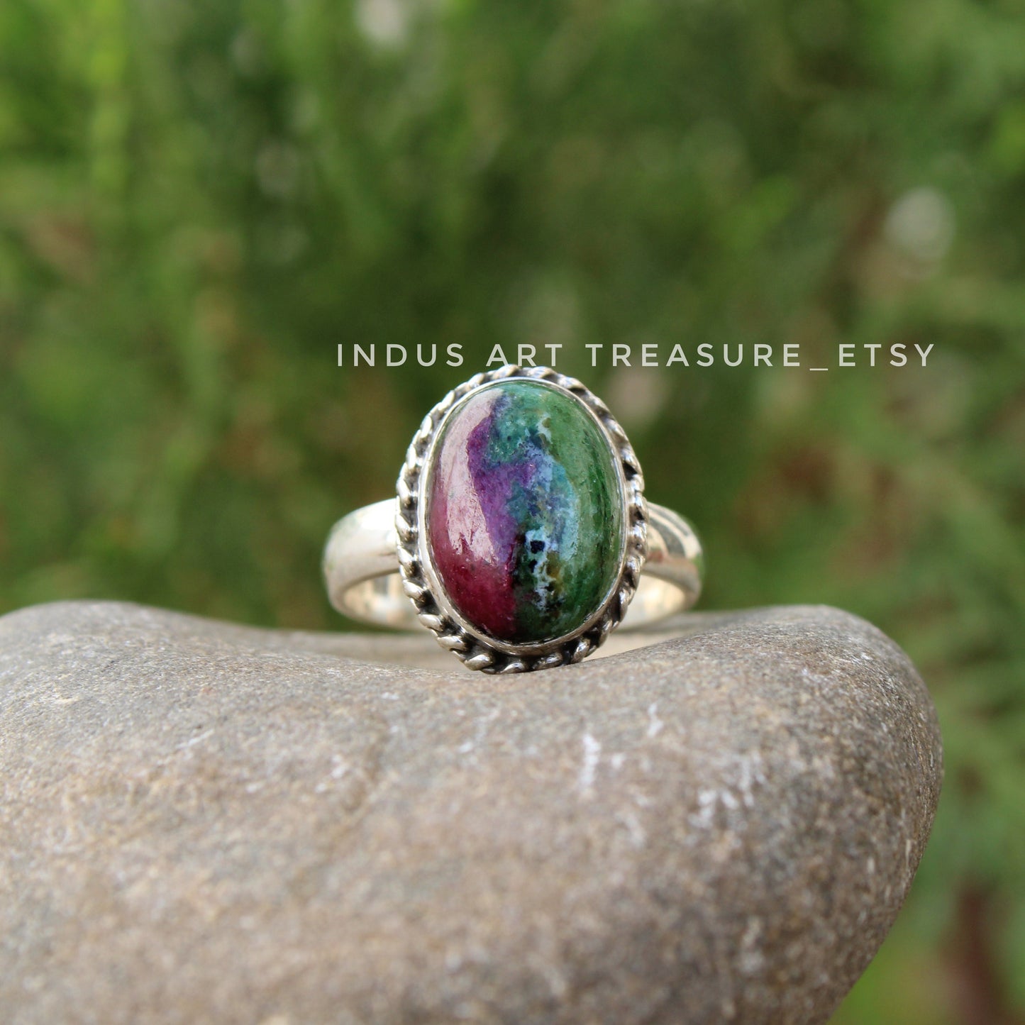 Ruby Zoisite Ring
