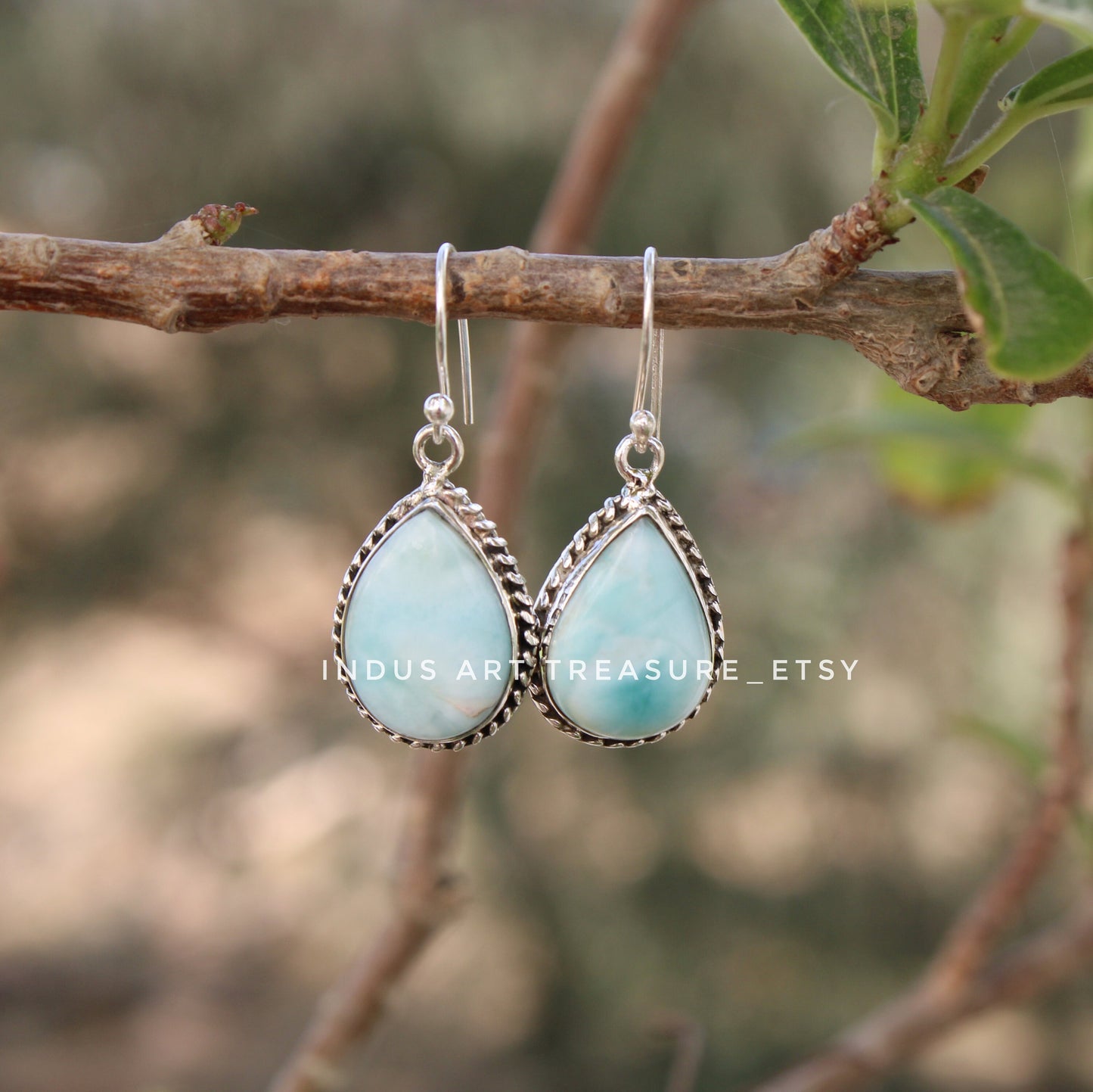 Larimar Drop Earrings