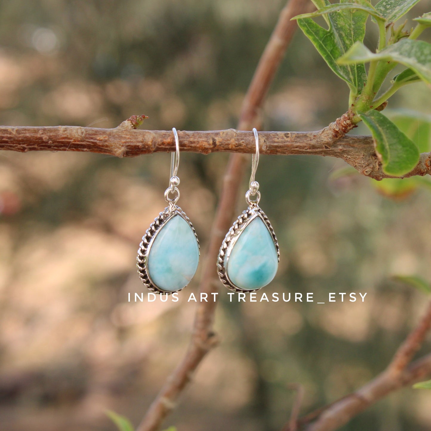 Larimar Drop Earrings