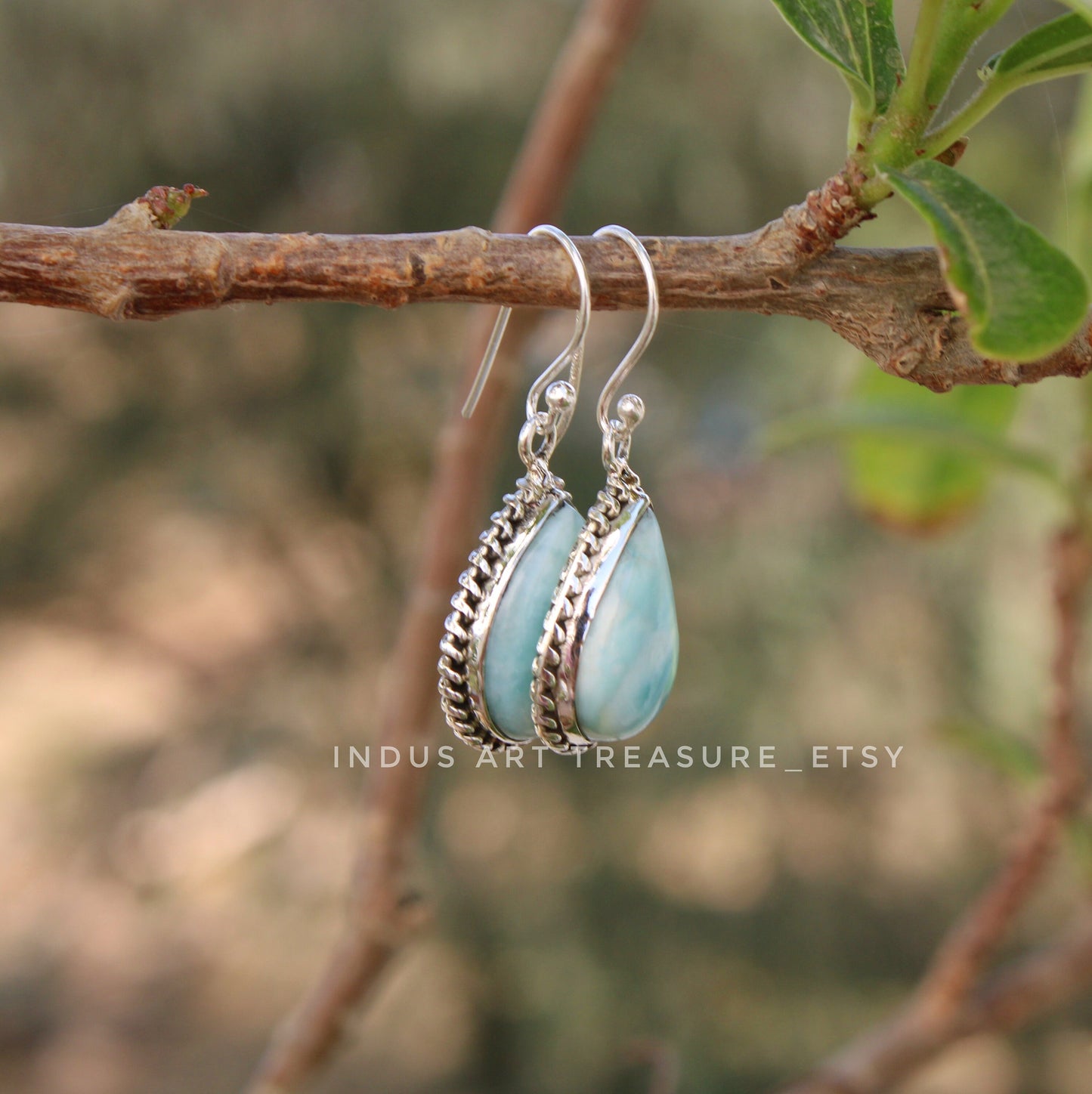 Larimar Drop Earrings