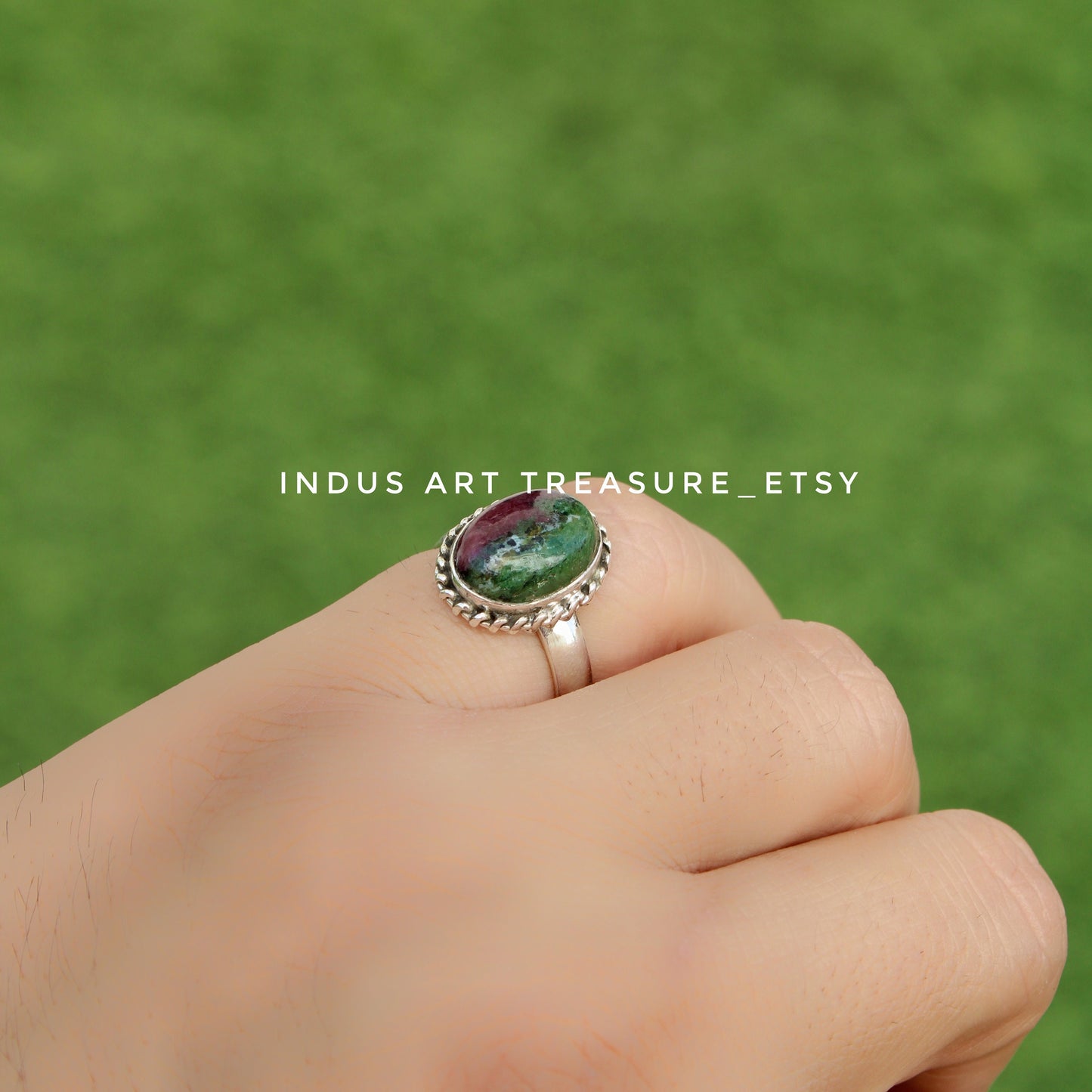 Ruby Zoisite Ring