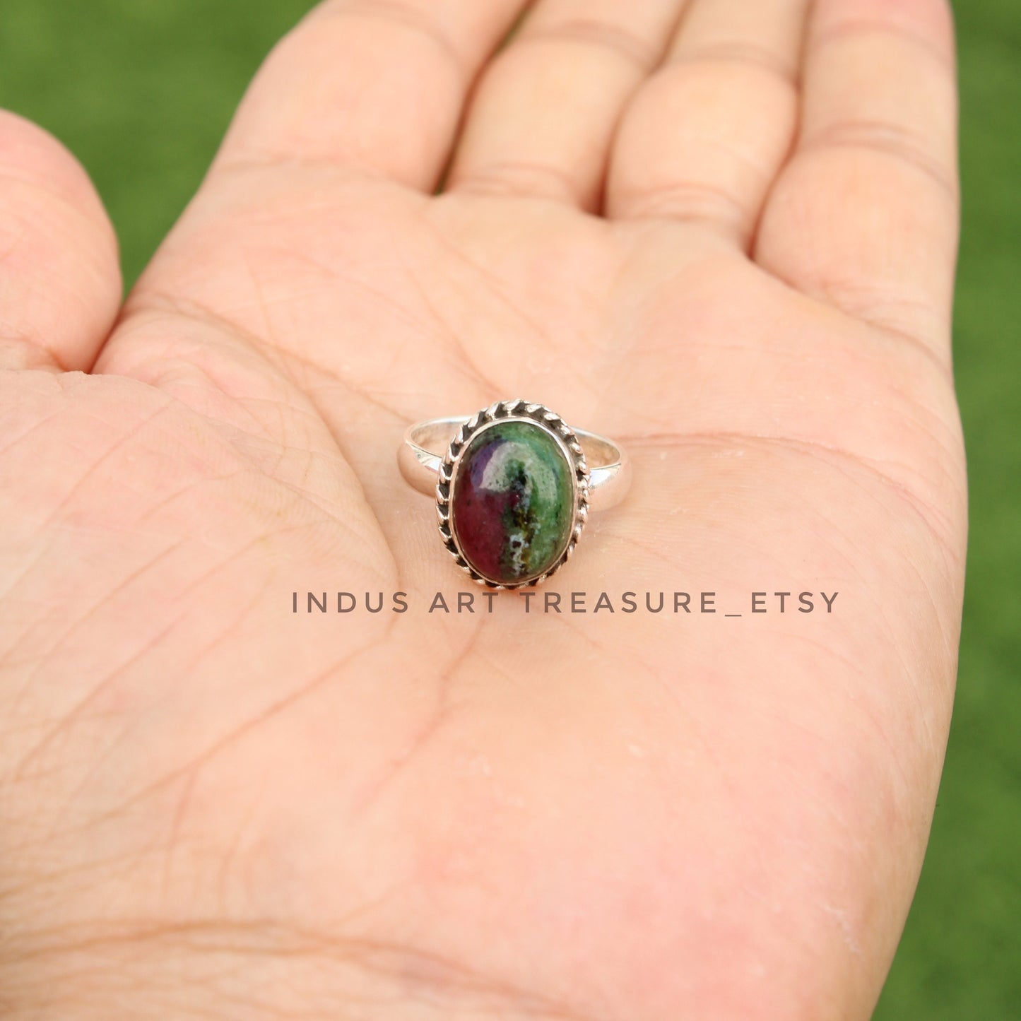 Ruby Zoisite Ring