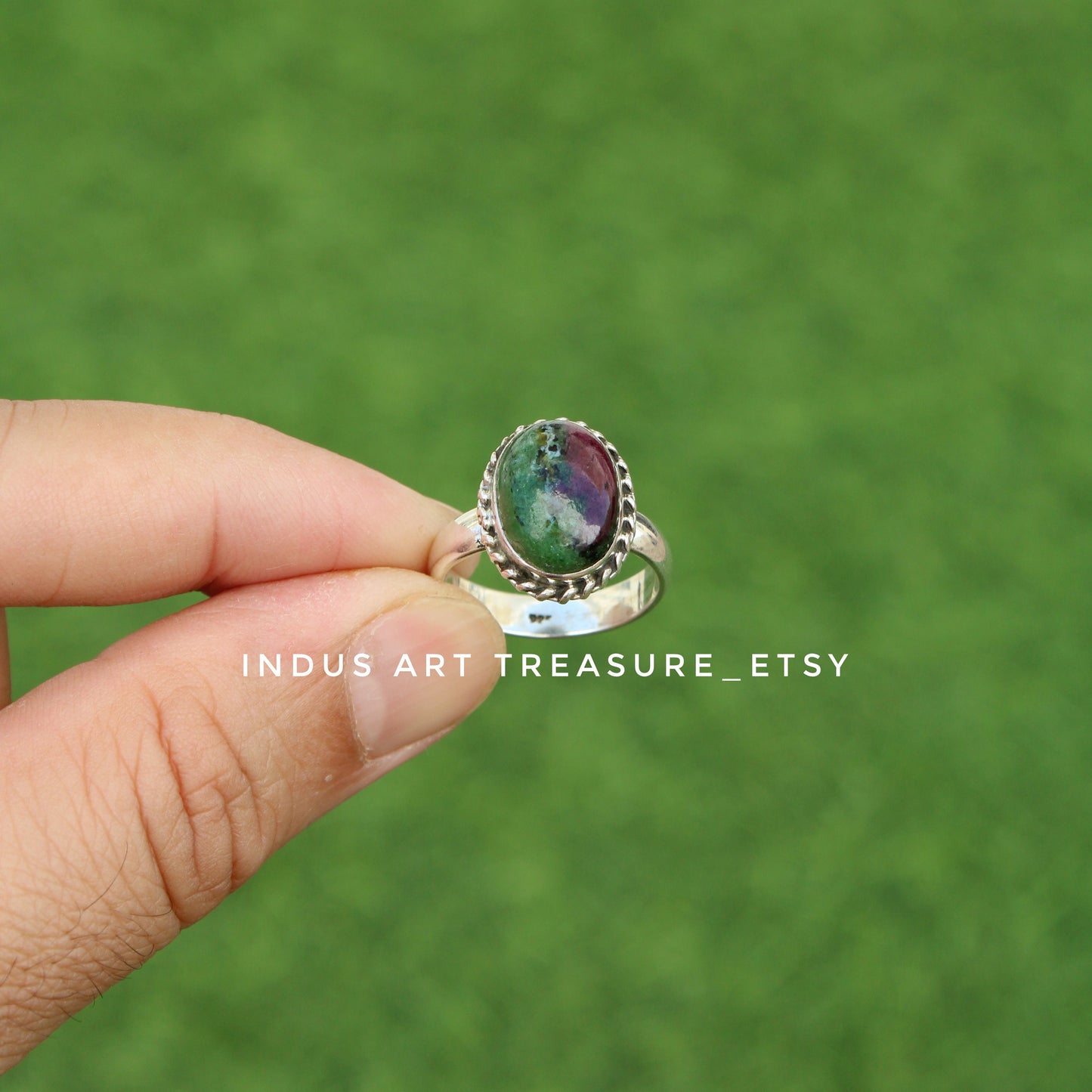 Ruby Zoisite Ring