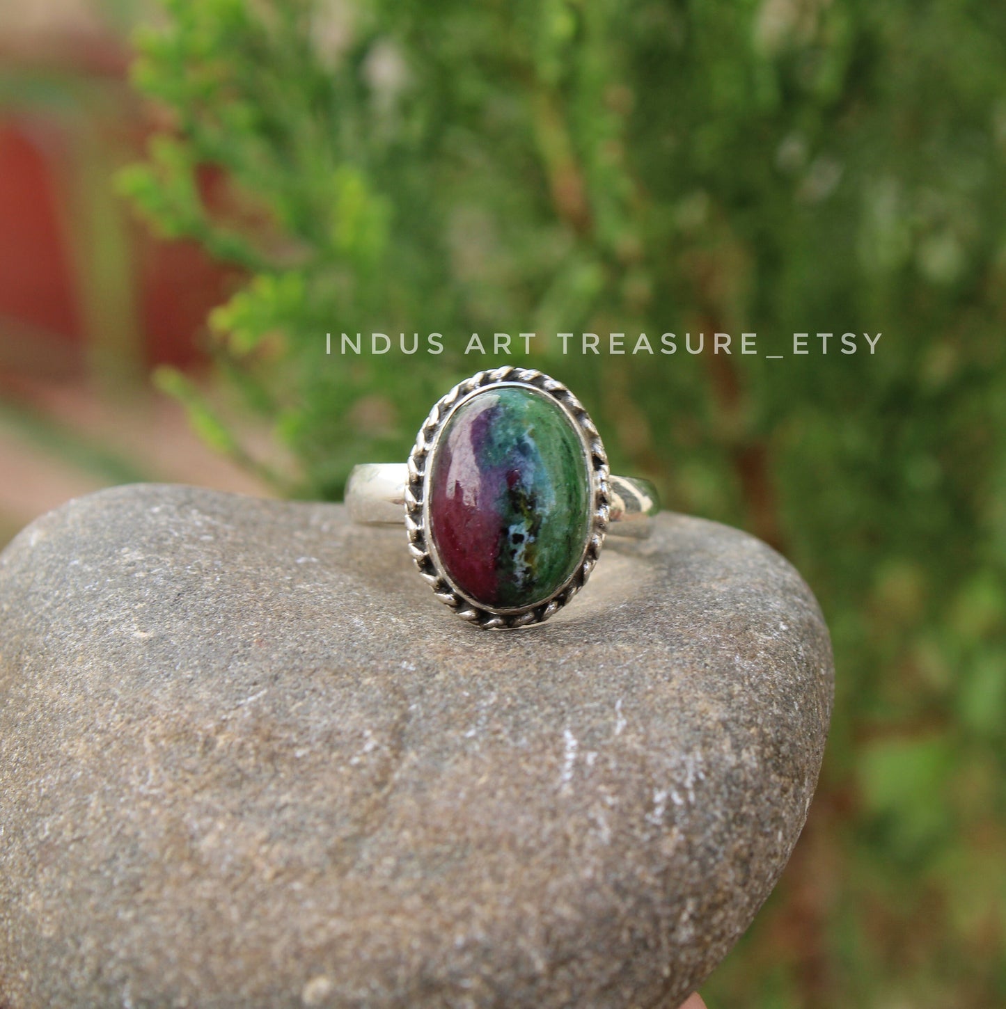 Ruby Zoisite Ring