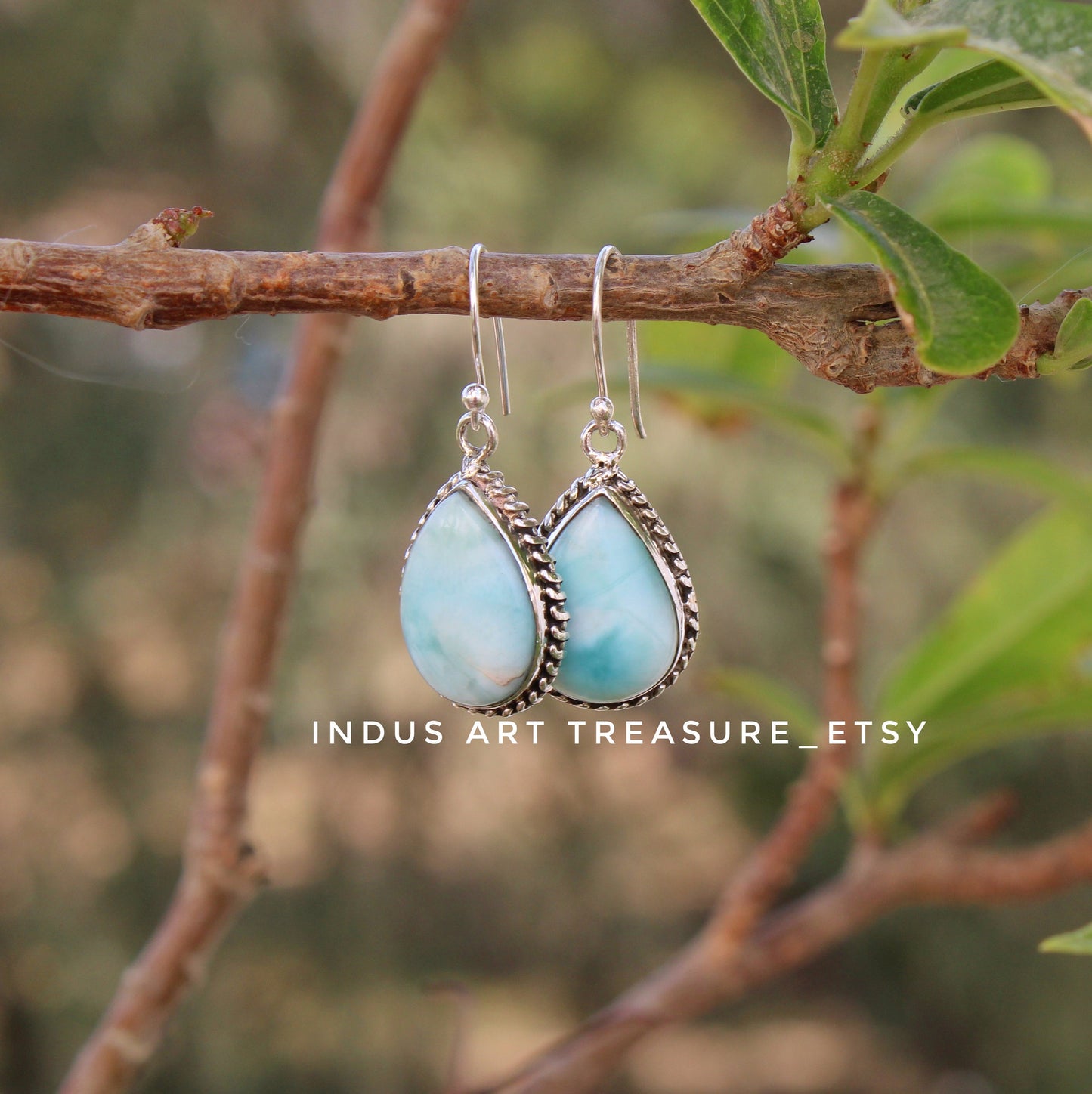 Larimar Drop Earrings