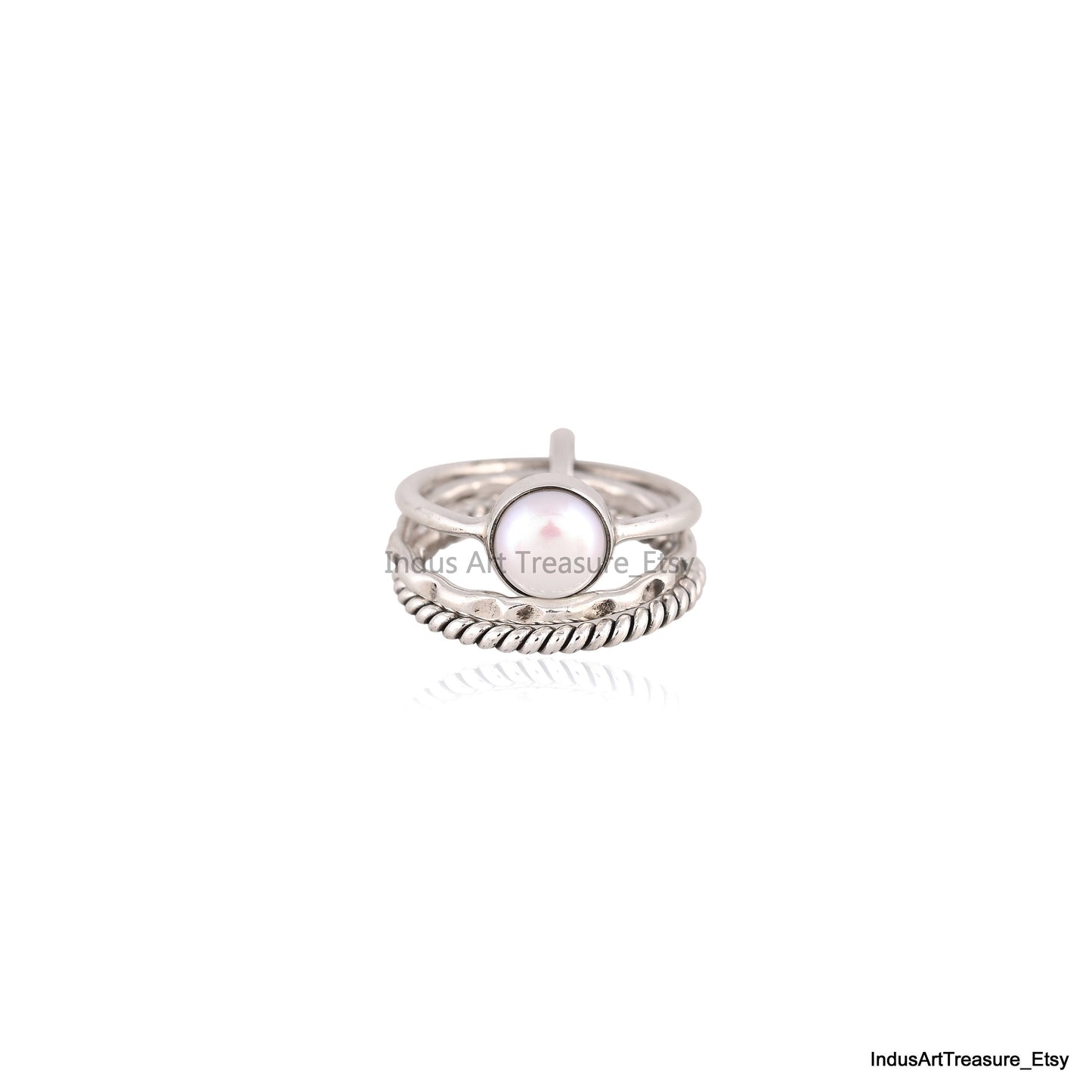 Freshwater Pearl Stacking Ring Set