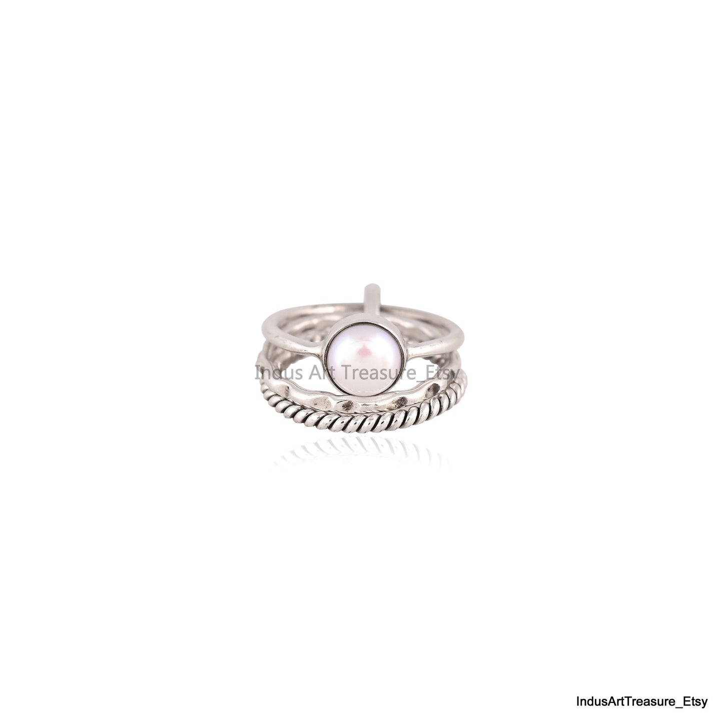 Freshwater Pearl Stacking Ring Set