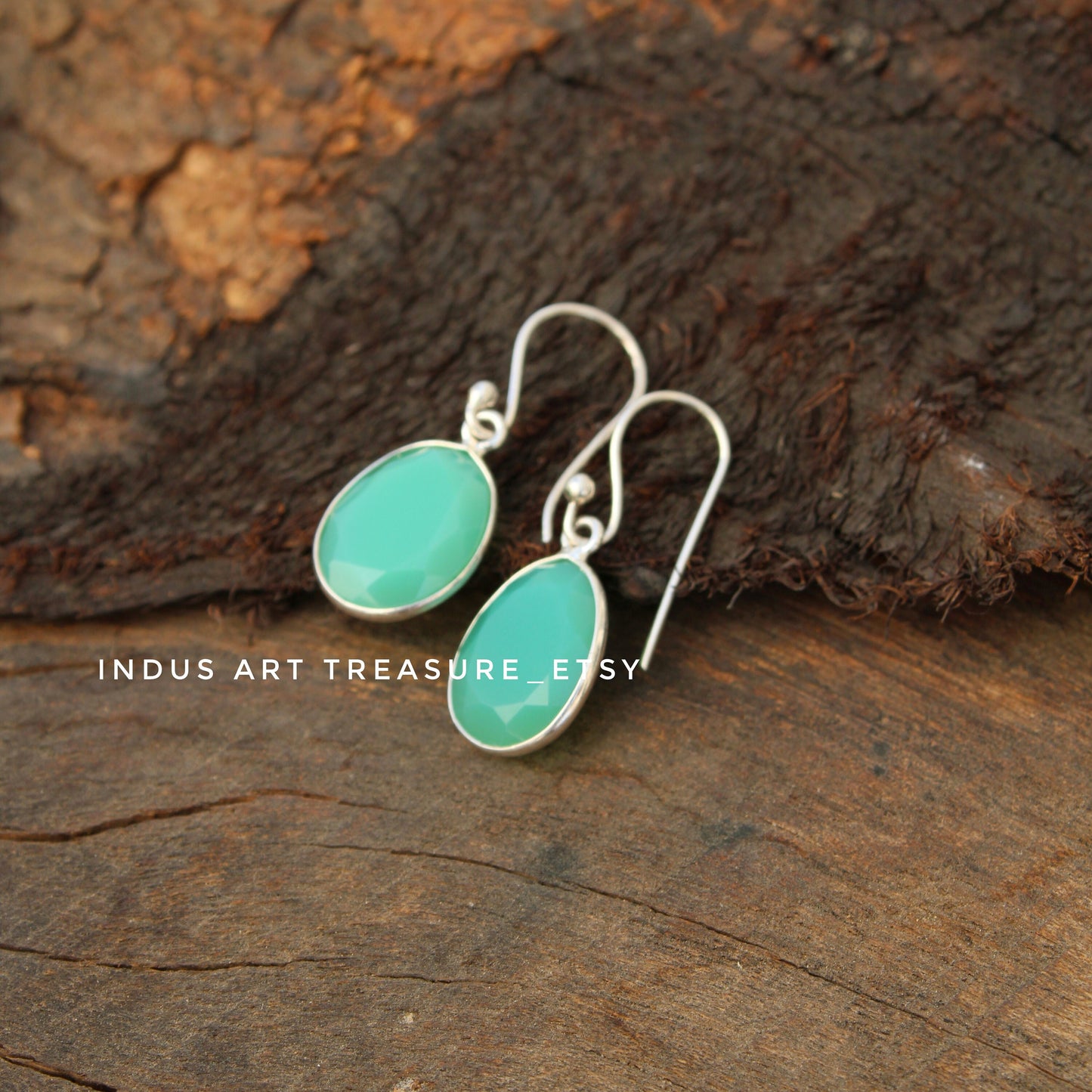 Chrysoprase Drop Earrings
