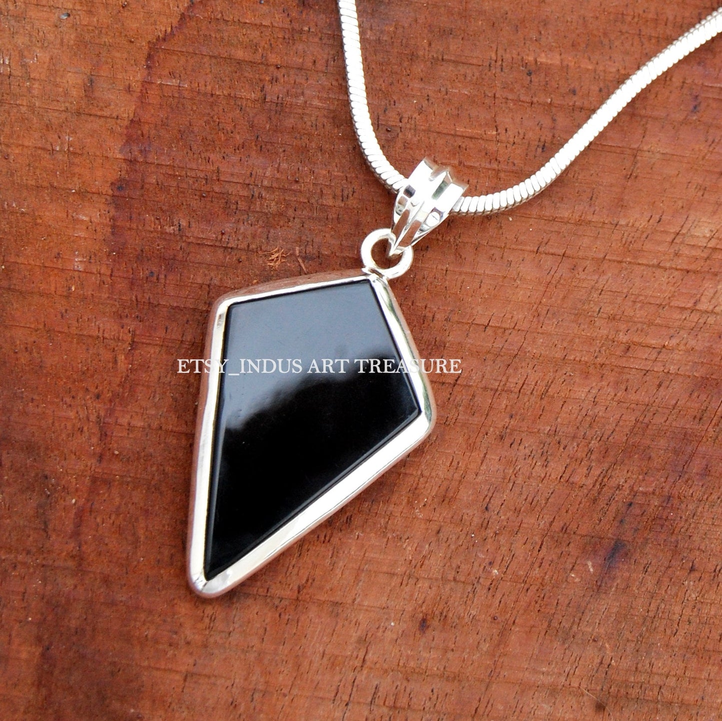 Black Onyx Kite Pendant