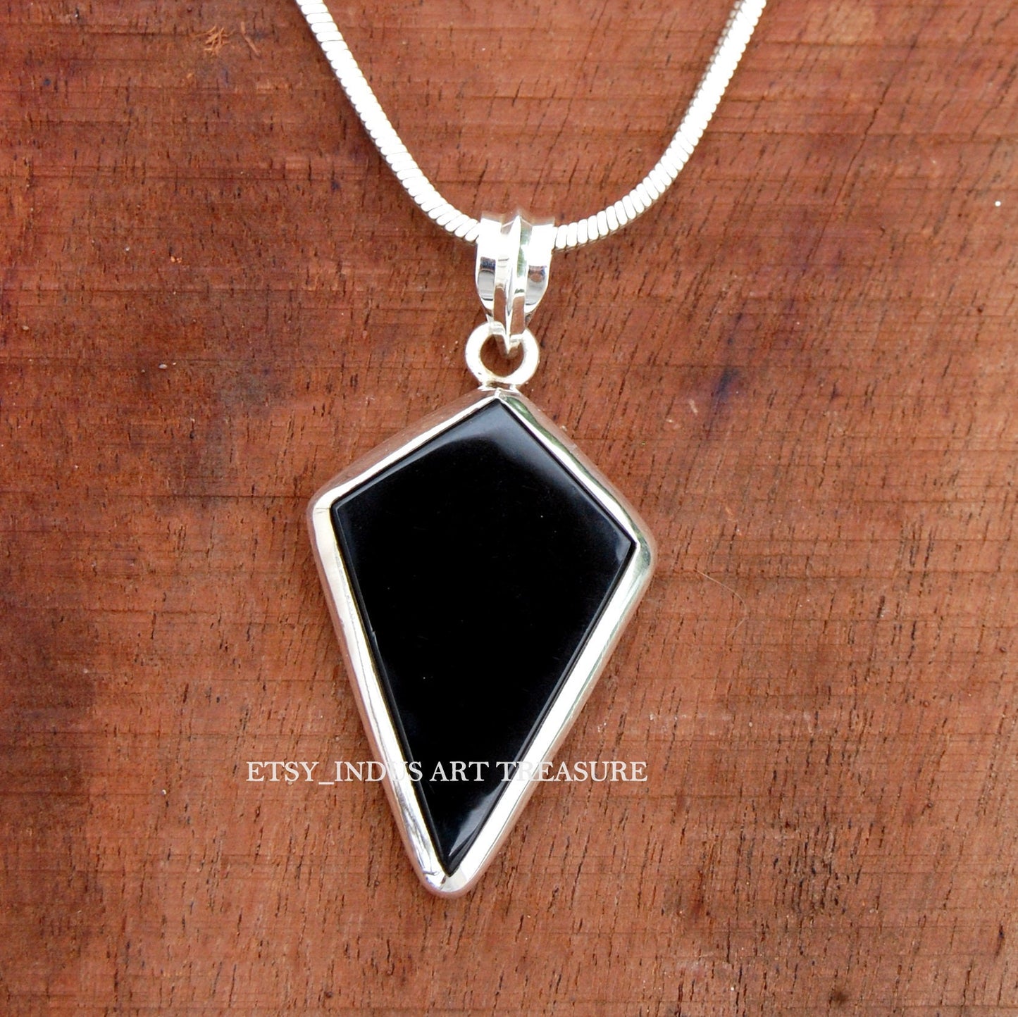 Black Onyx Kite Pendant