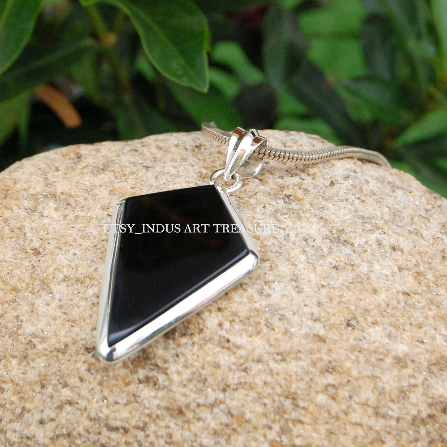 Black Onyx Kite Pendant