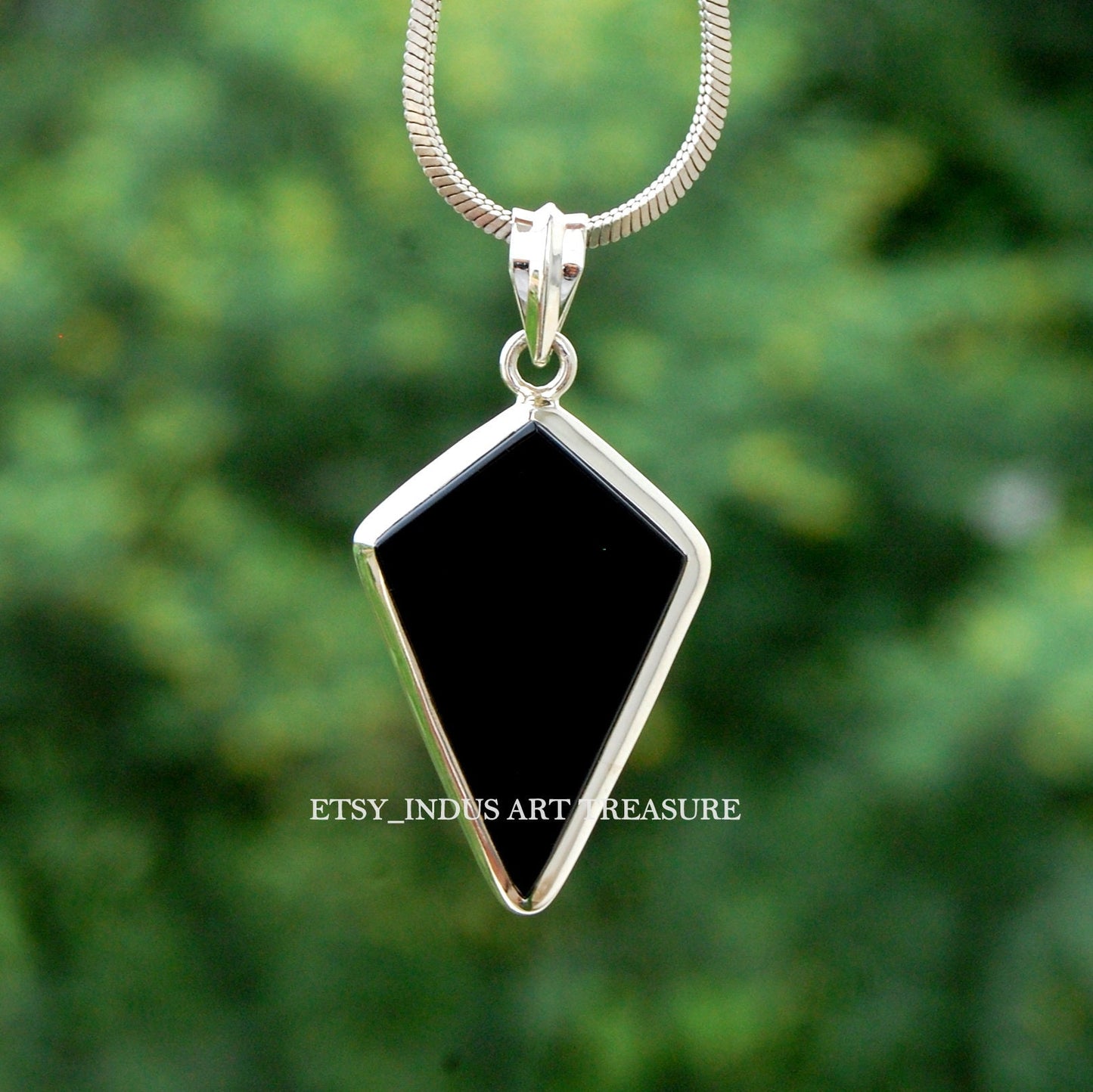 Black Onyx Kite Pendant