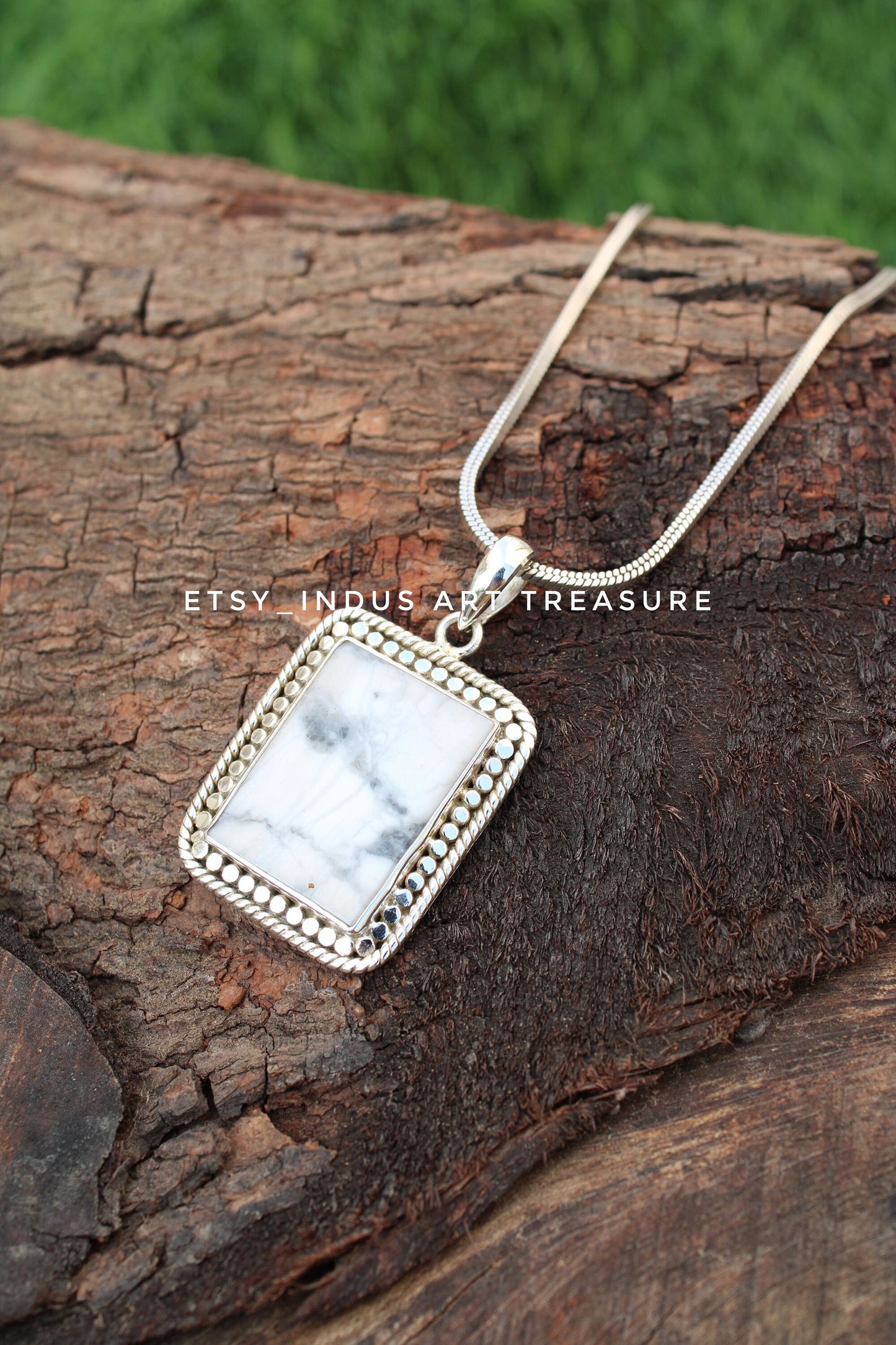 Howlite Boho Pendant