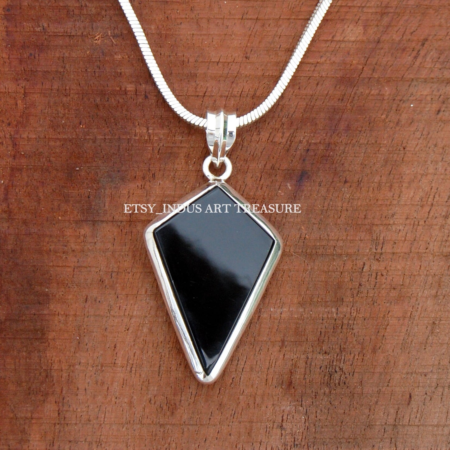 Black Onyx Kite Pendant