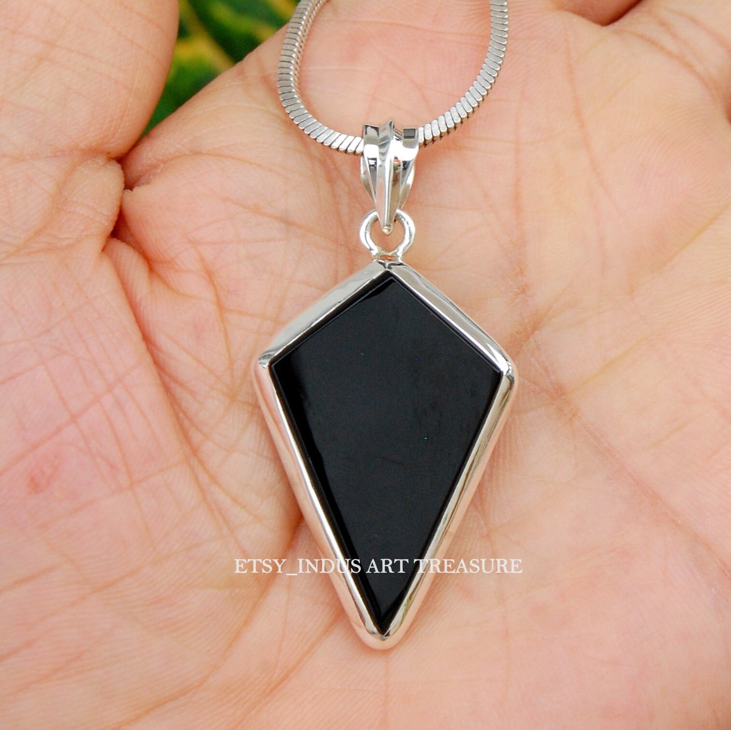 Black Onyx Kite Pendant
