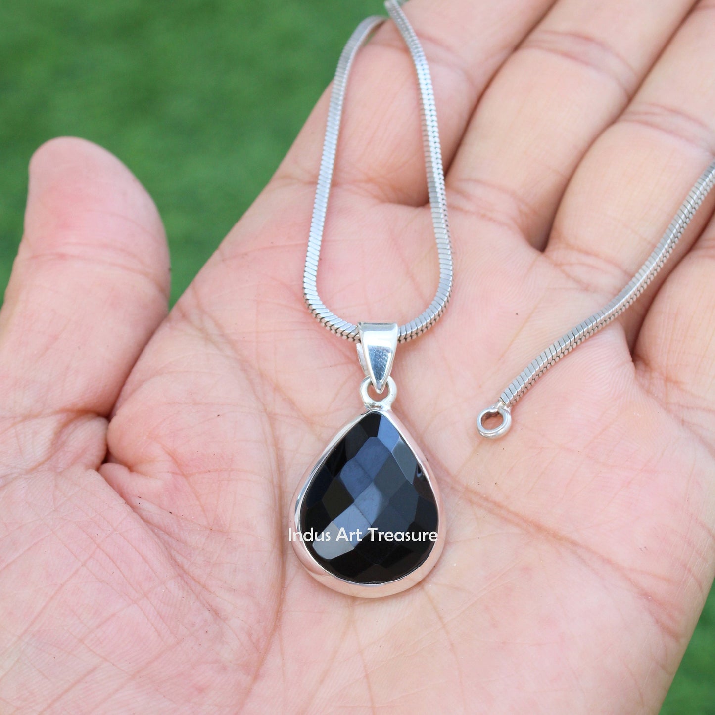 Black Onyx Statement Pendant