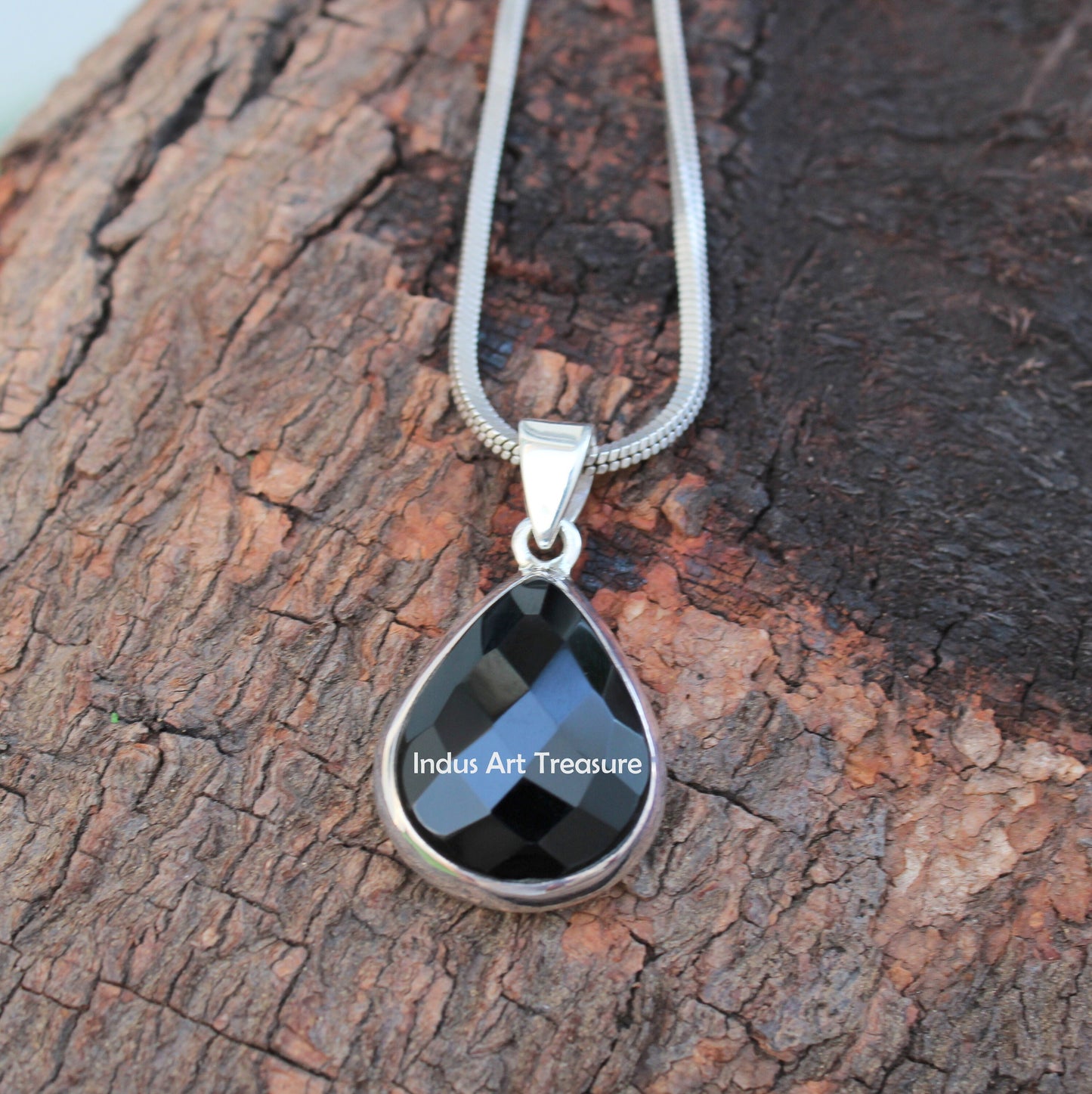 Black Onyx Statement Pendant
