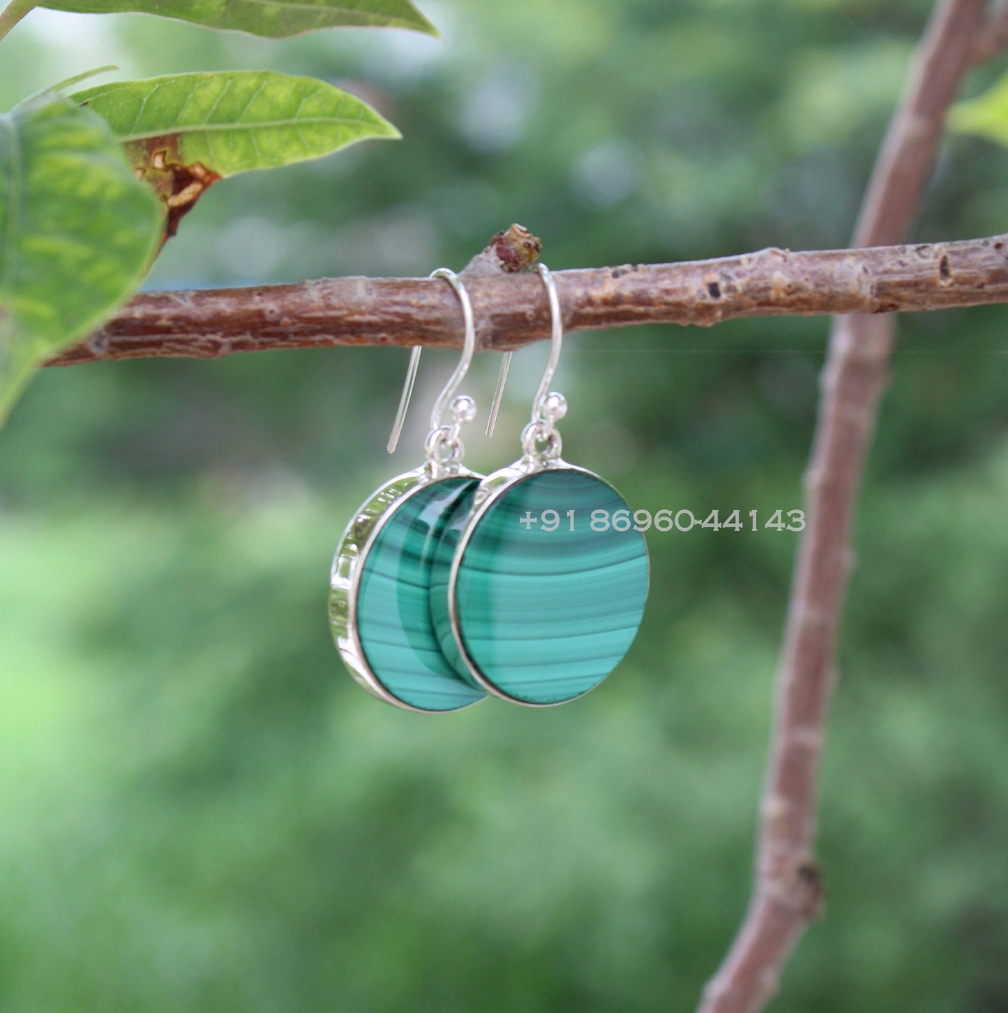Malachite Drop Earrings