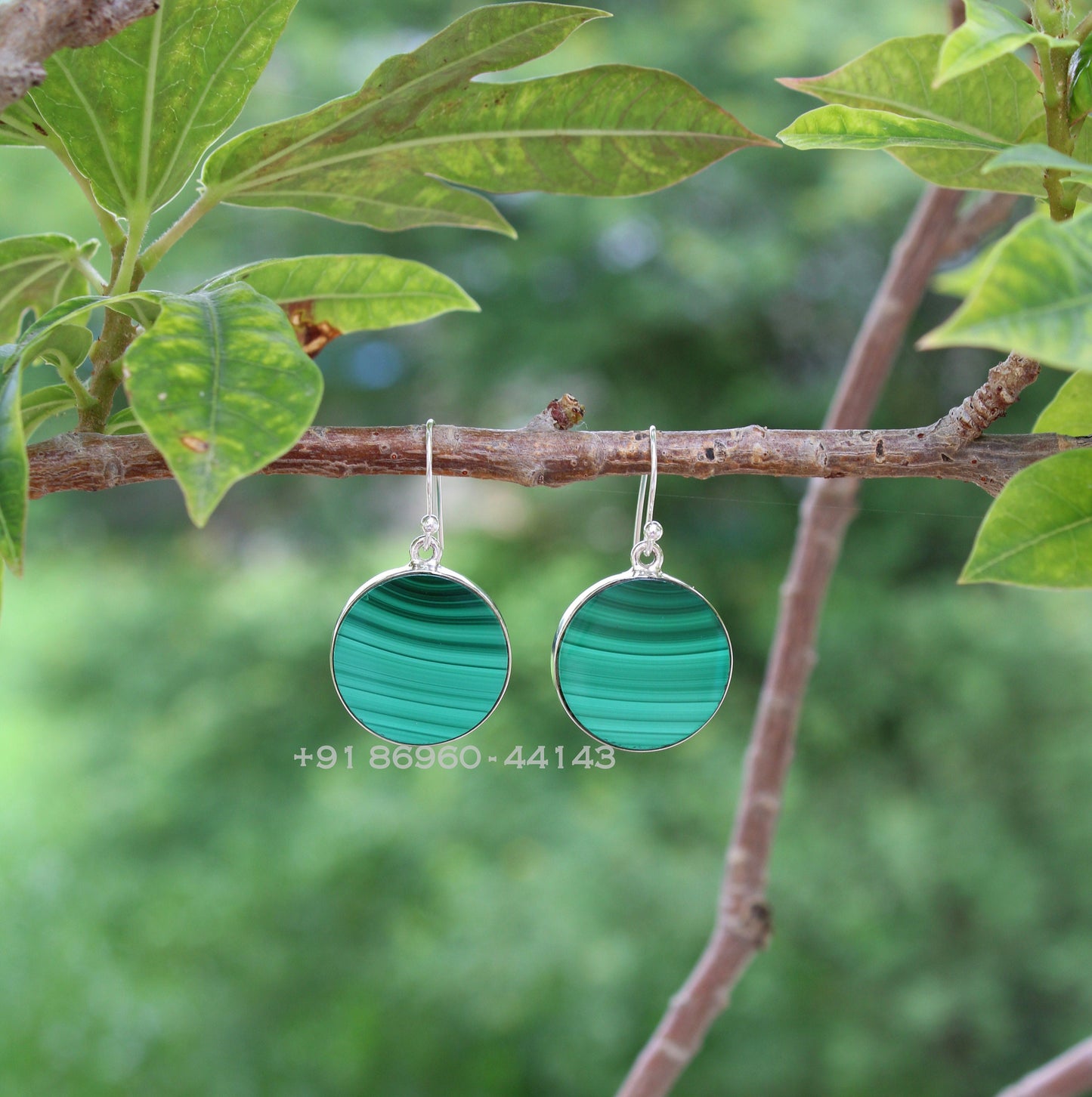 Malachite Drop Earrings