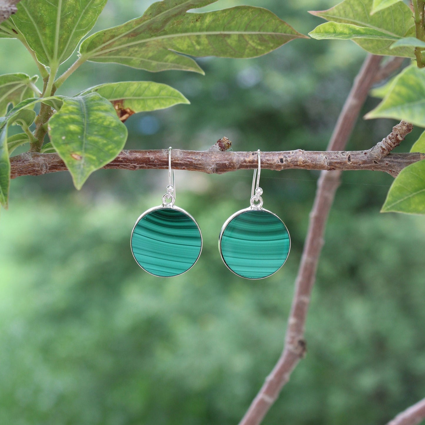 Malachite Drop Earrings