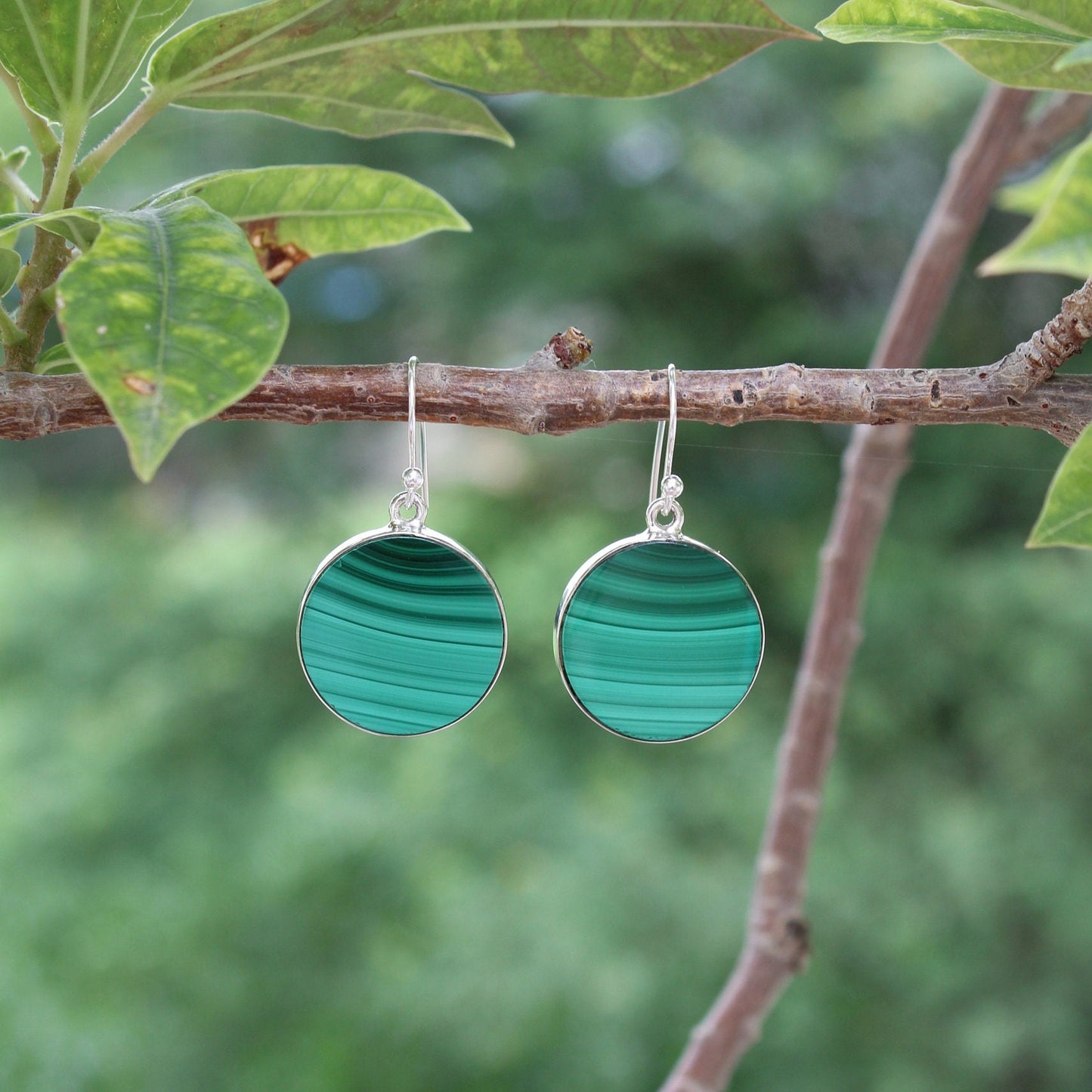 Malachite Drop Earrings