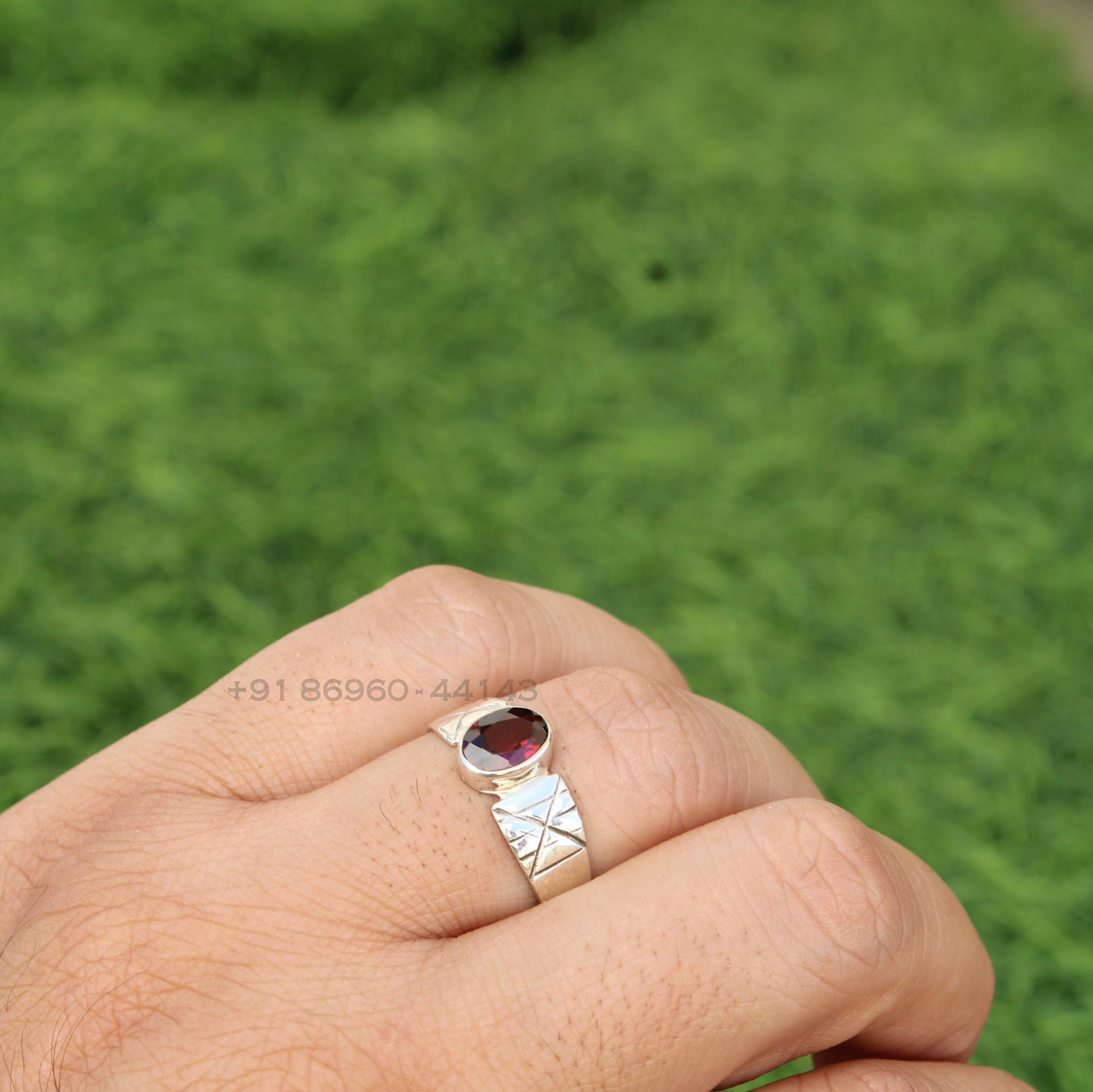 Garnet Boho Ring,