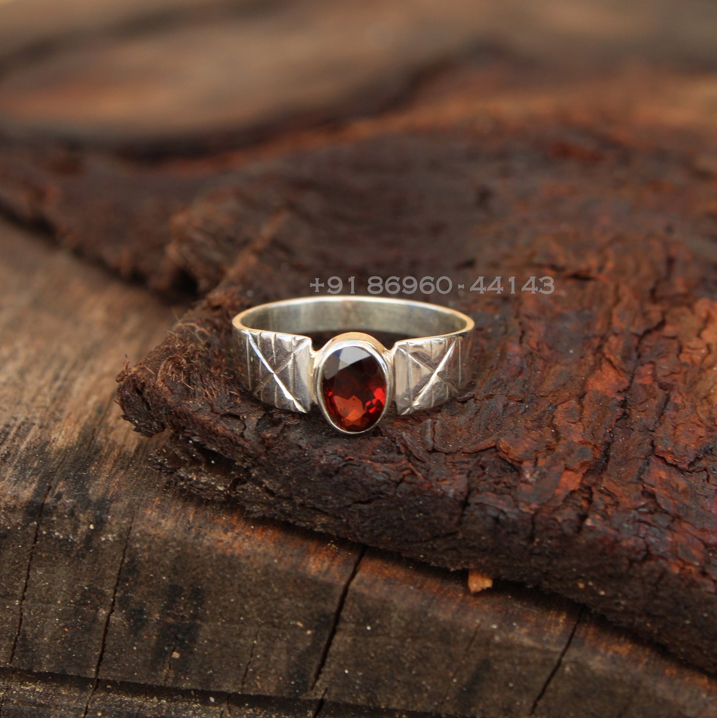 Garnet Boho Ring,