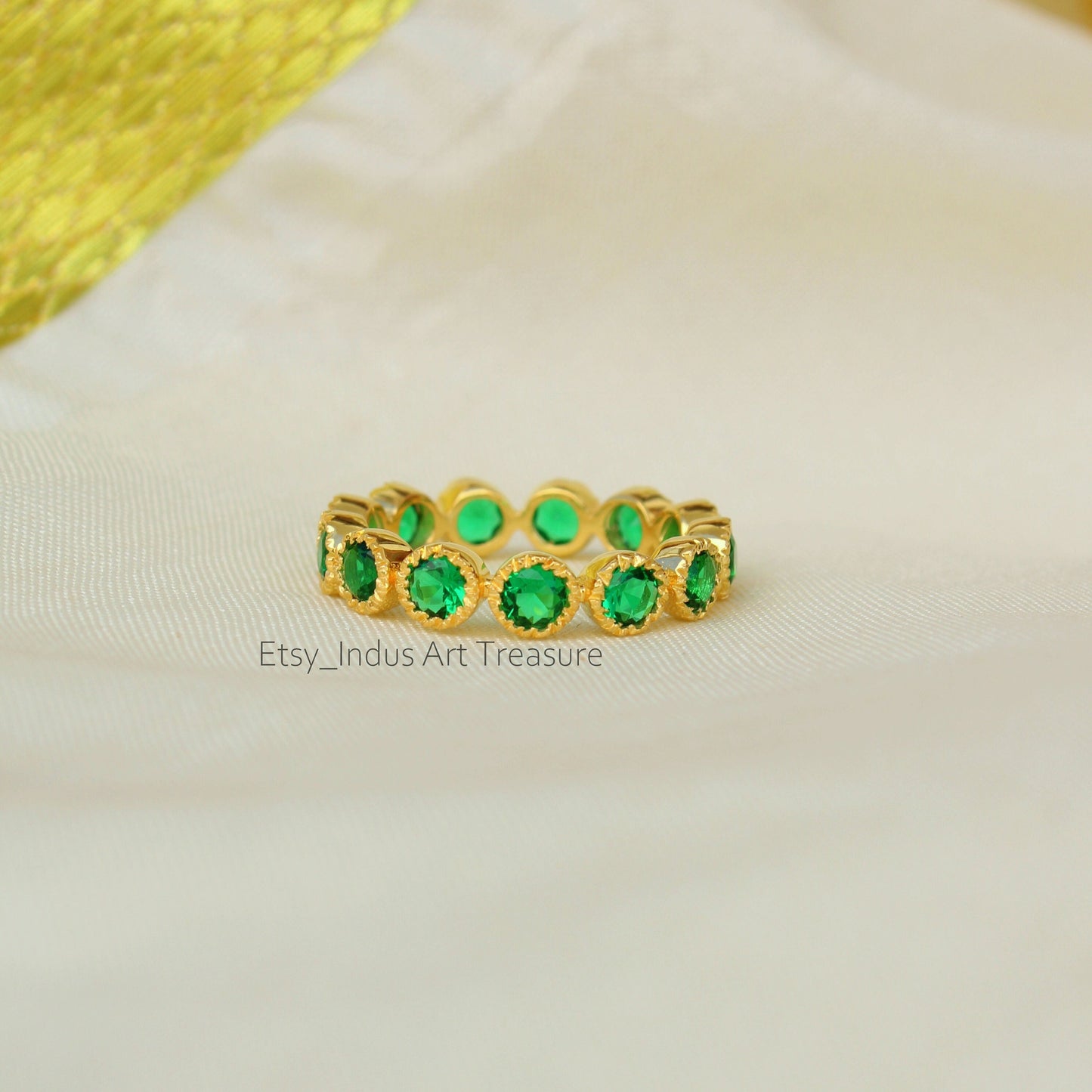 Tsavorite 18k Gold Plated Ring