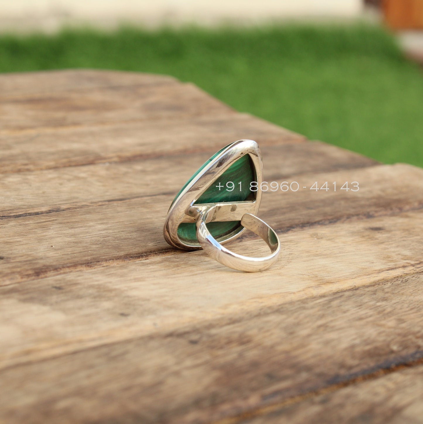 Malachite Statement Ring