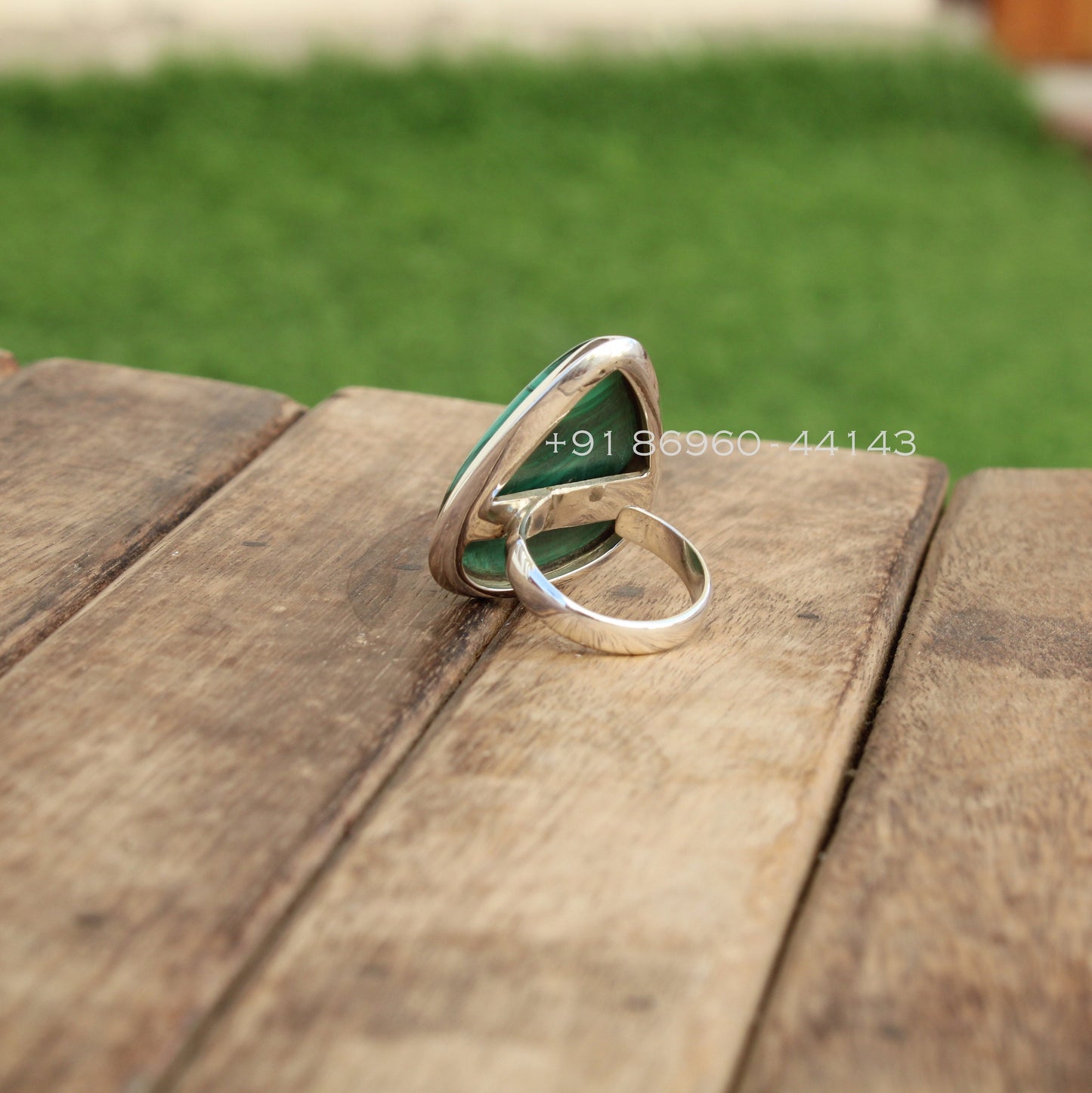 Malachite Statement Ring