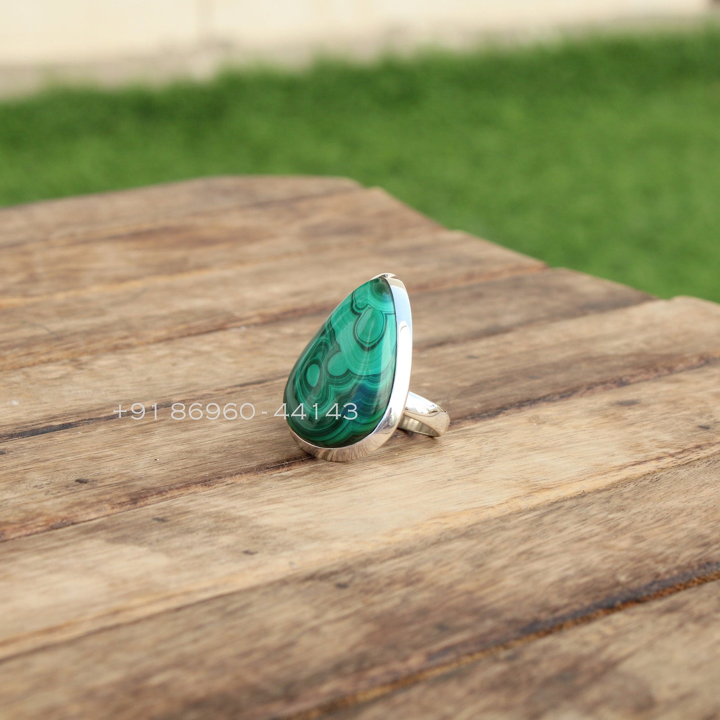 Malachite Statement Ring