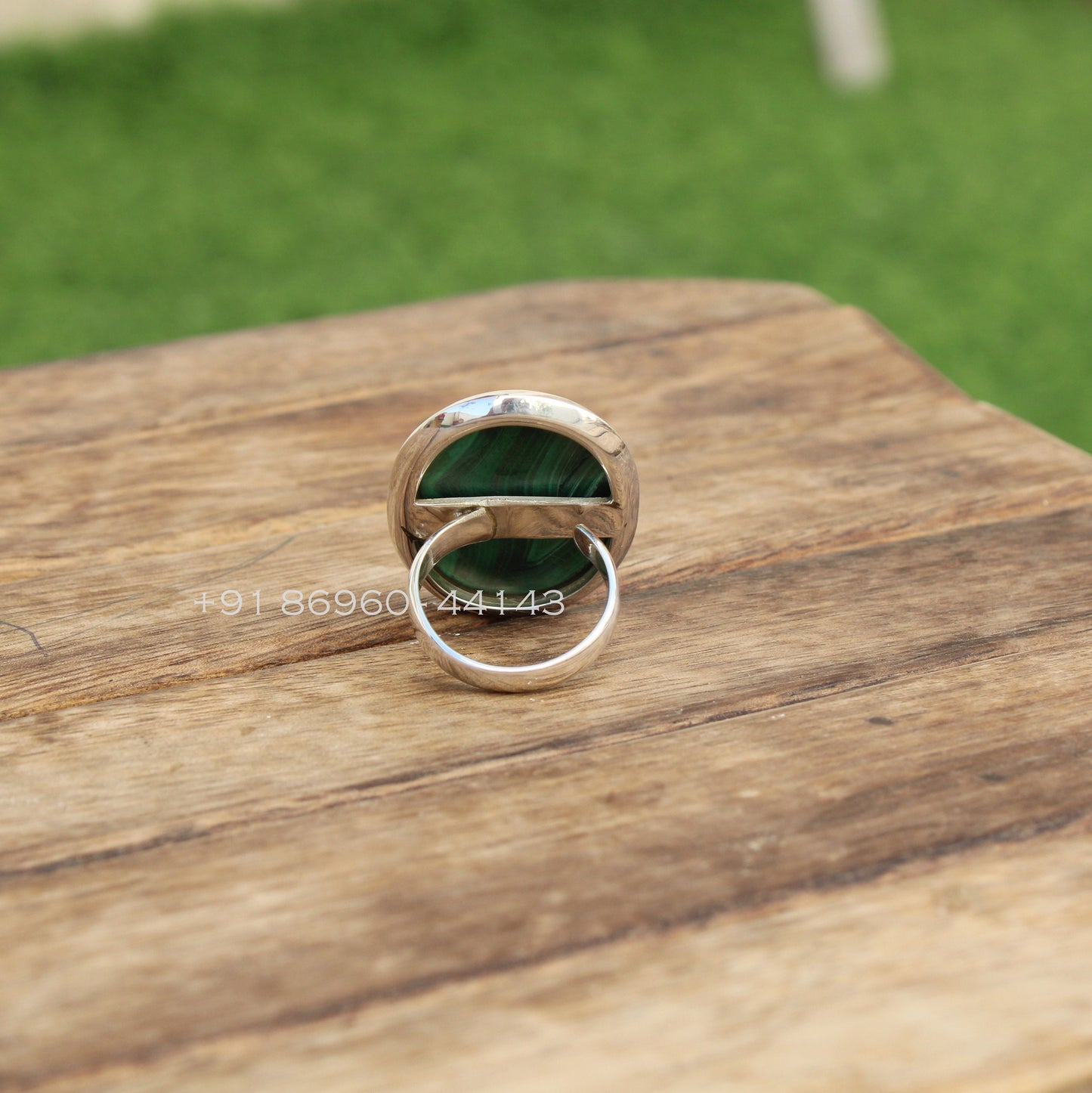Malachite Statement Ring